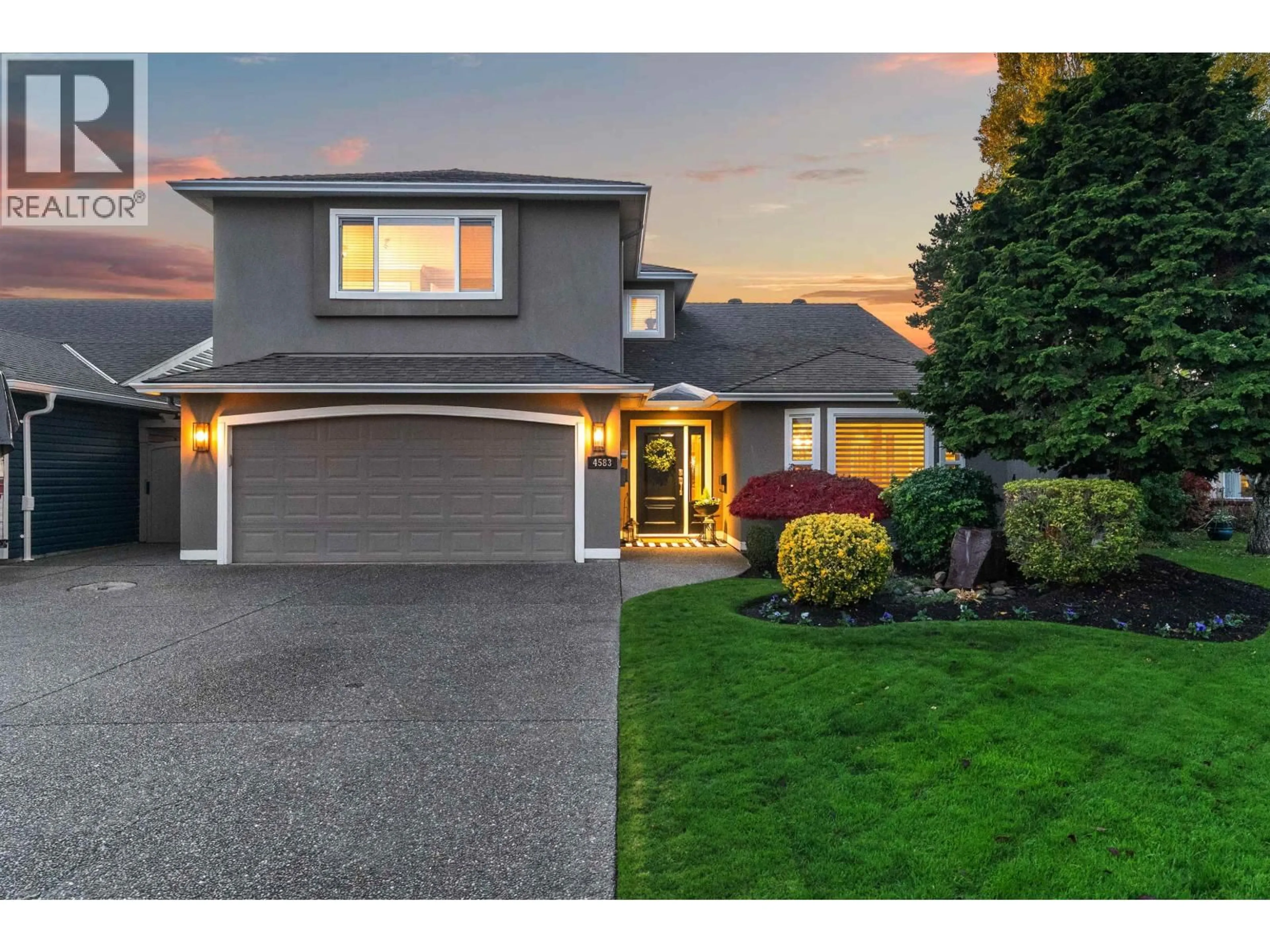 Home with vinyl exterior material, street for 4583 AURORA COURT, Delta British Columbia V4K4P5