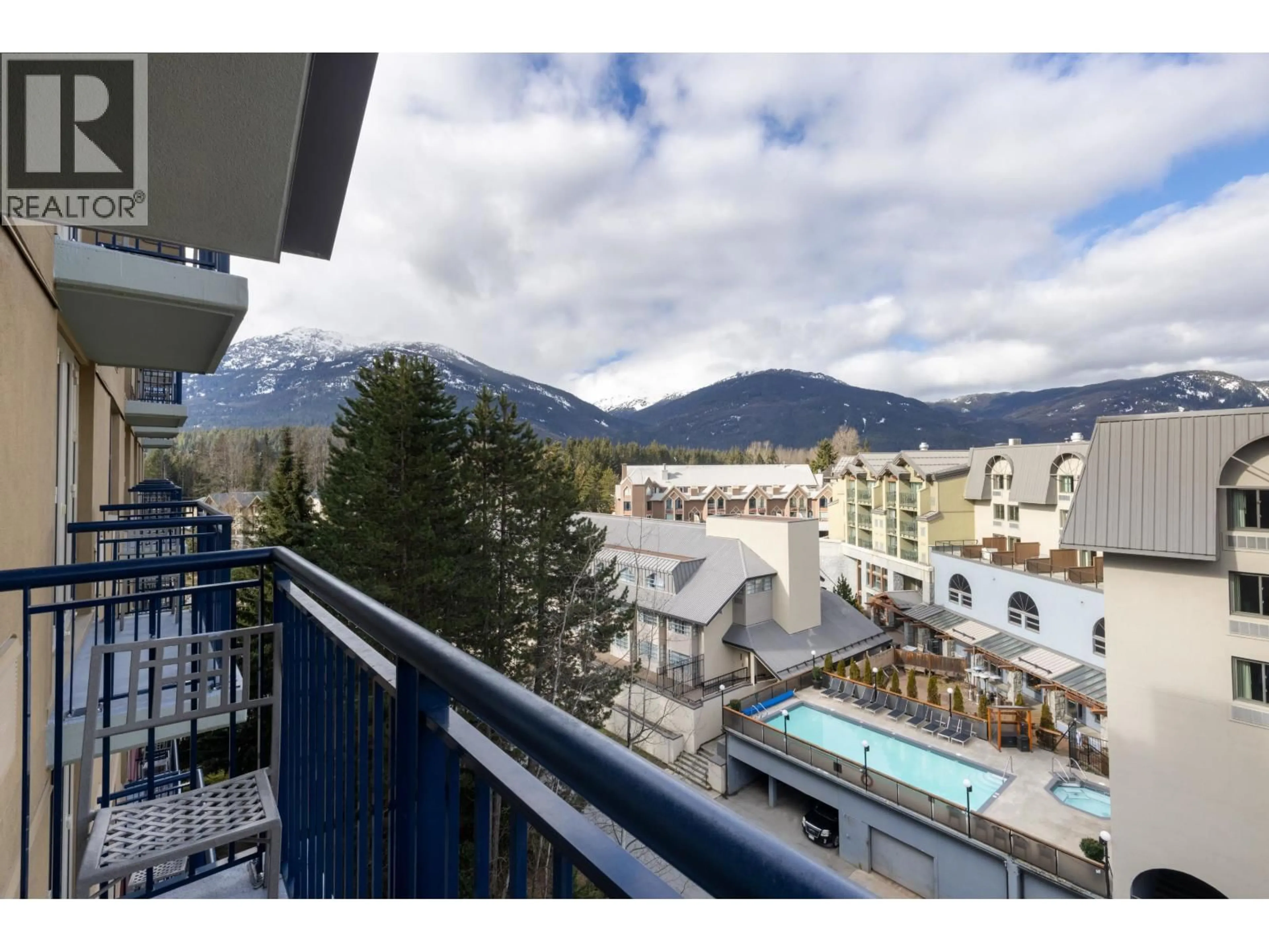 Balcony in the apartment, mountain view for 613 - 4050 WHISTLER WAY, Whistler British Columbia V8E1H9