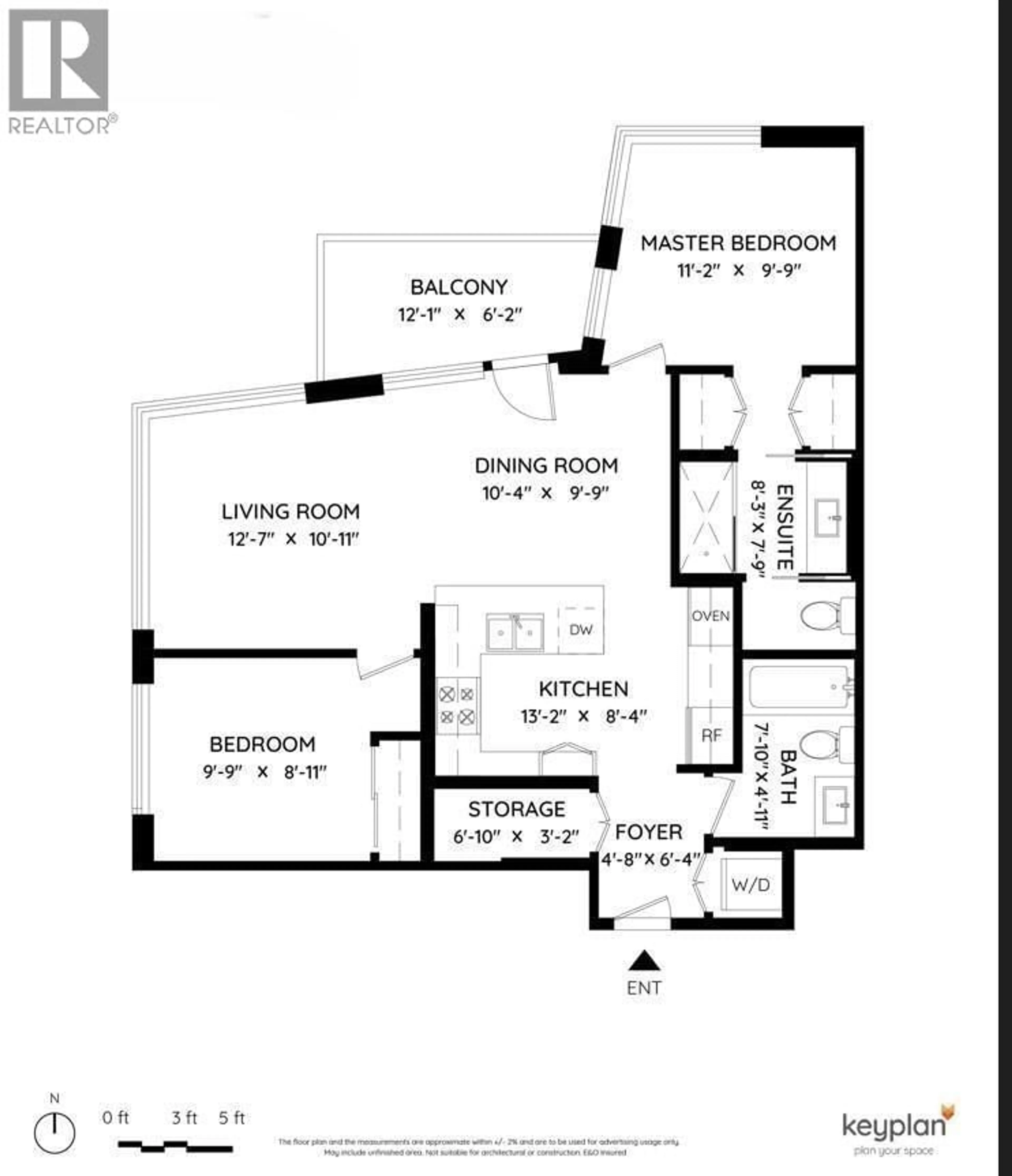 Floor plan for 1002 - 3008 GLEN DRIVE, Coquitlam British Columbia V3B0J5