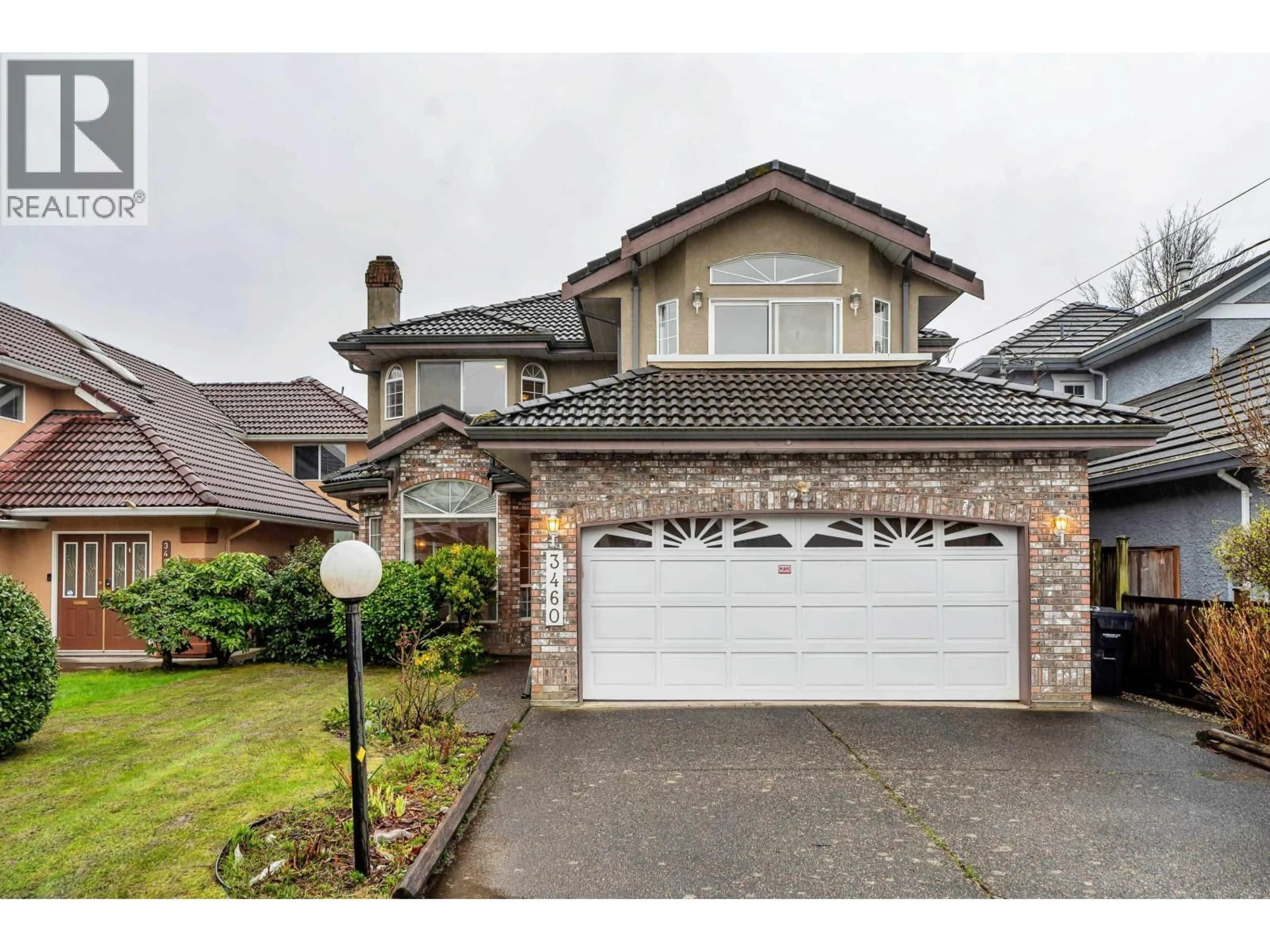 Home with brick exterior material, street for 3460 LOCKHART ROAD, Richmond British Columbia V7C1M2