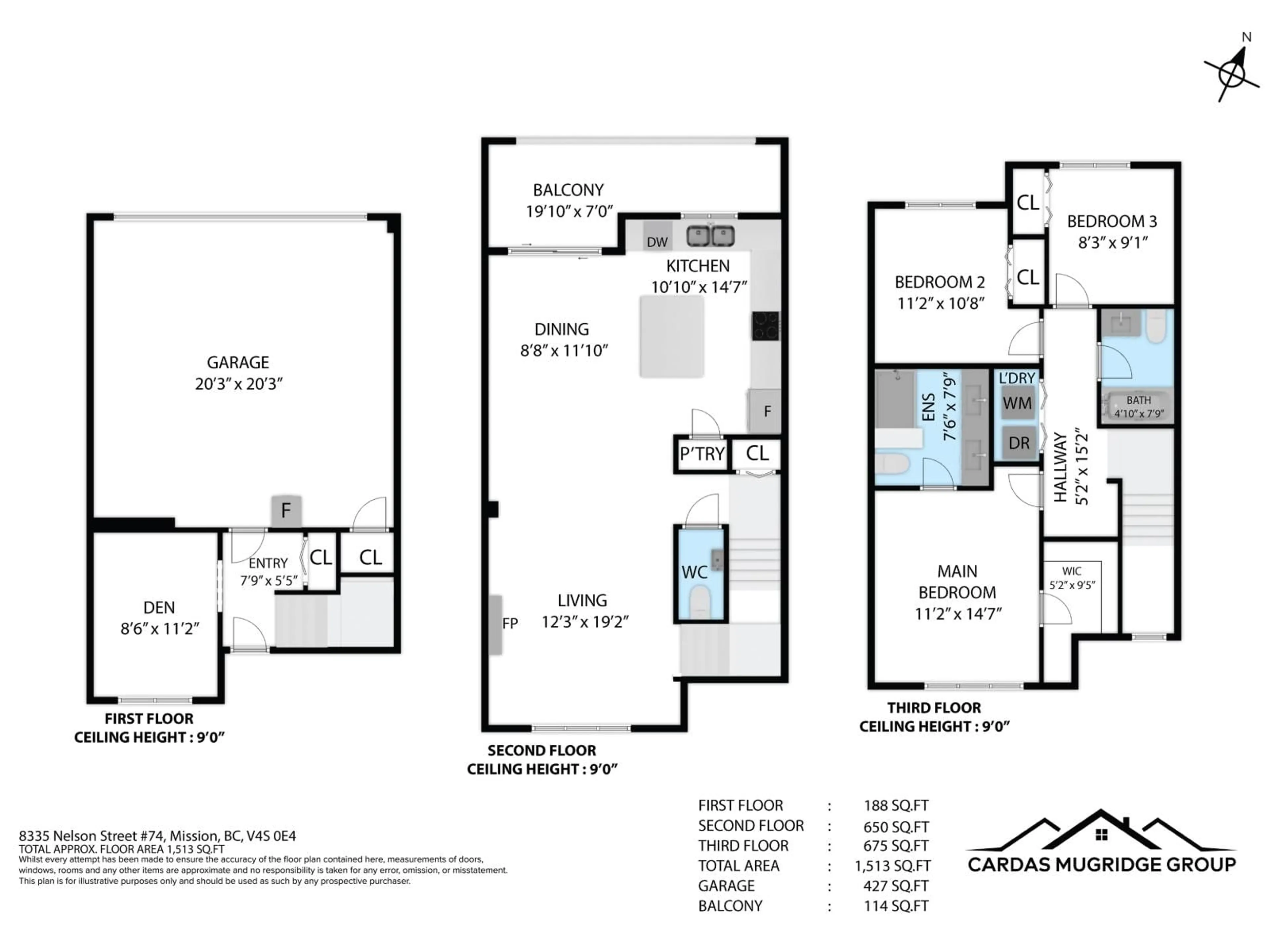 Floor plan for 74 - 8335 NELSON STREET, Mission British Columbia V4S0E4