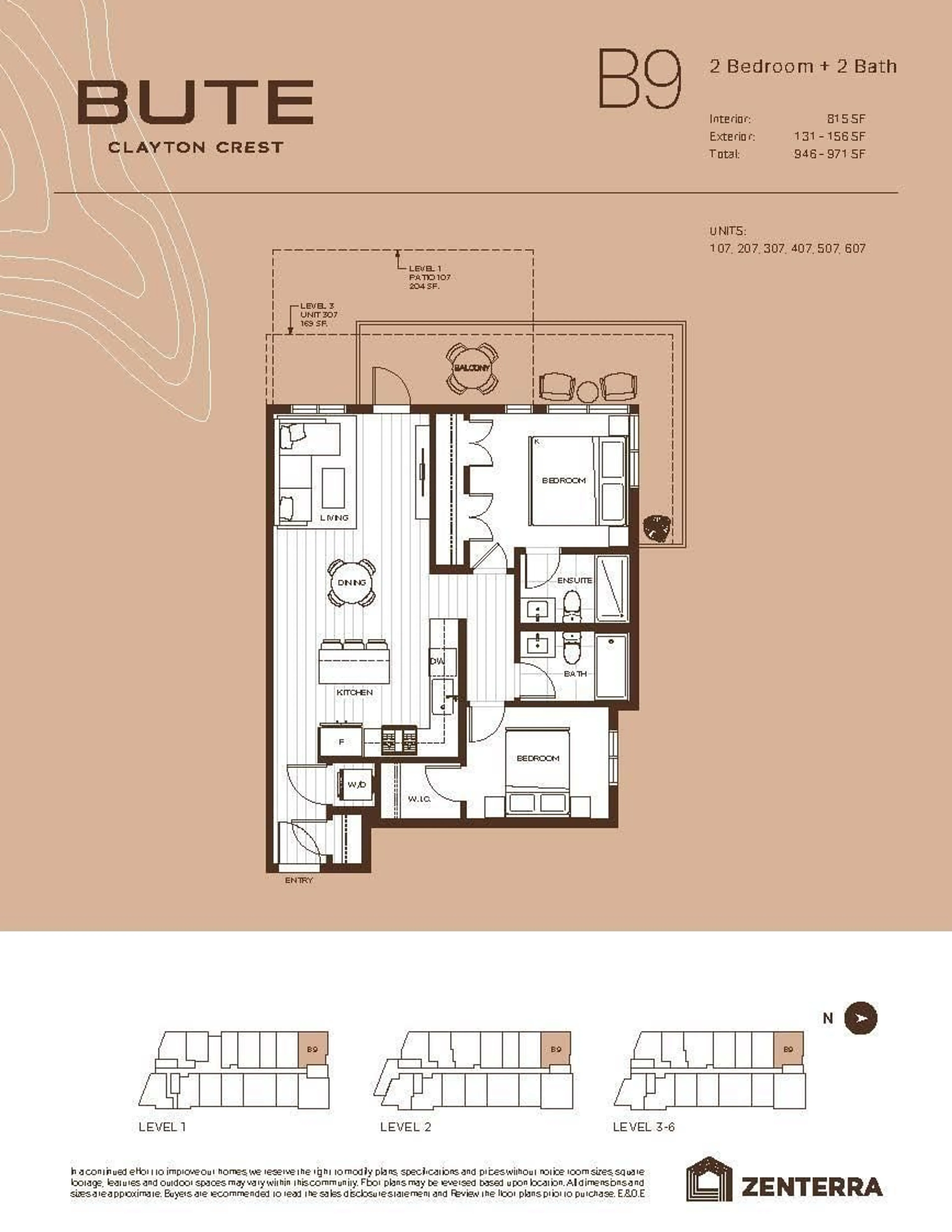 Floor plan for B207 - 18088 72 AVENUE, Surrey British Columbia V3N6B7
