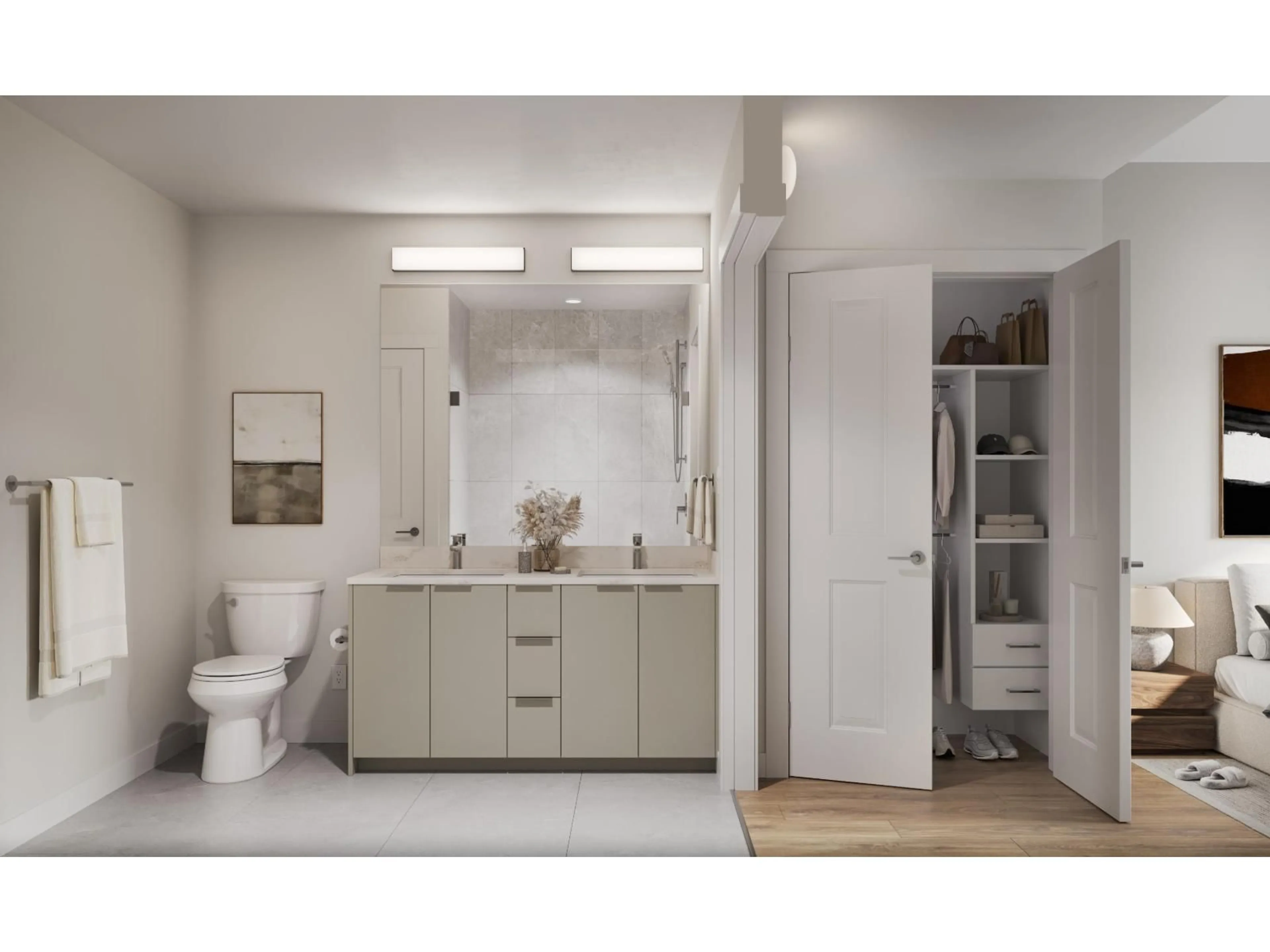 Contemporary bathroom, ceramic/tile floor for B207 - 18088 72 AVENUE, Surrey British Columbia V3N6B7