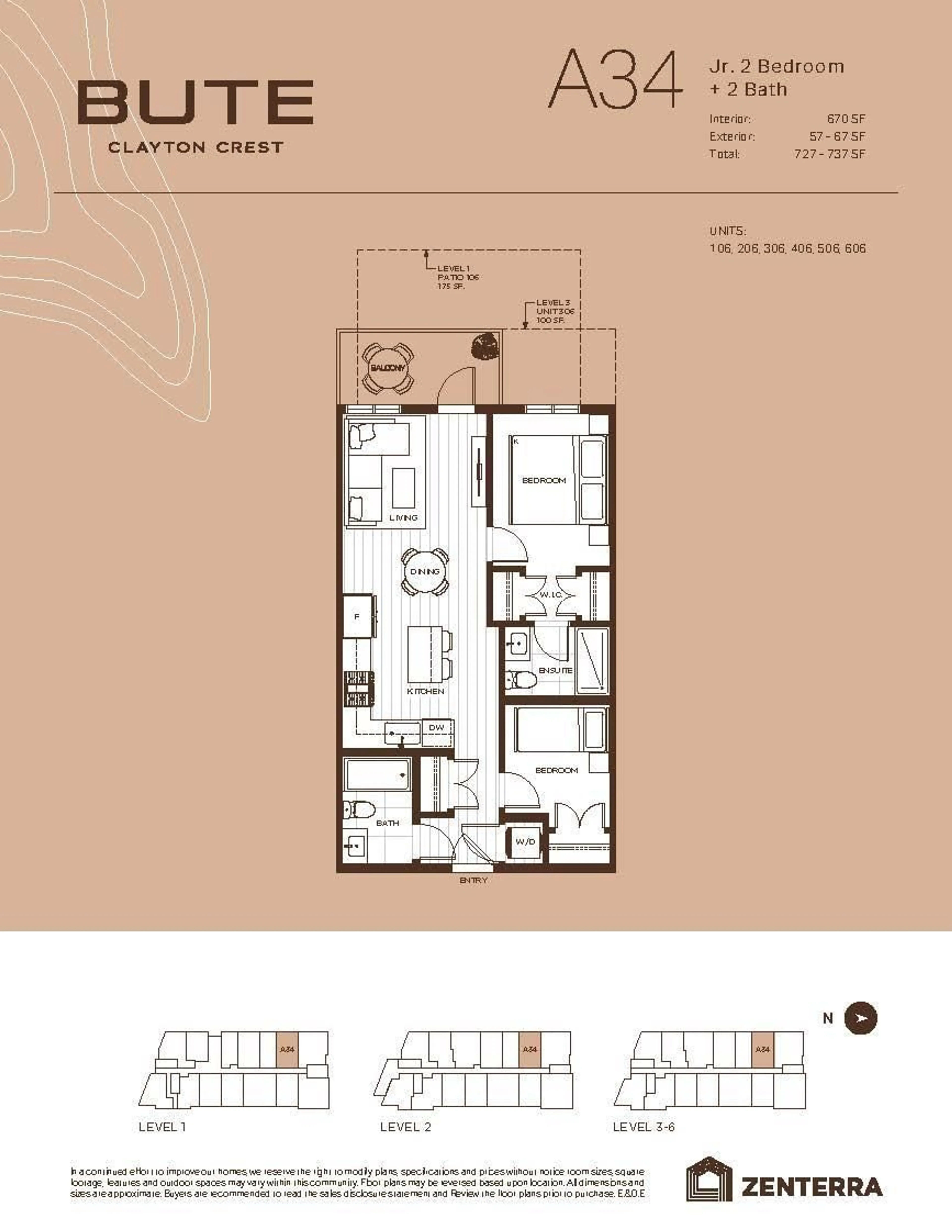 Floor plan for B206 - 18088 72 AVENUE, Surrey British Columbia V3N6B7
