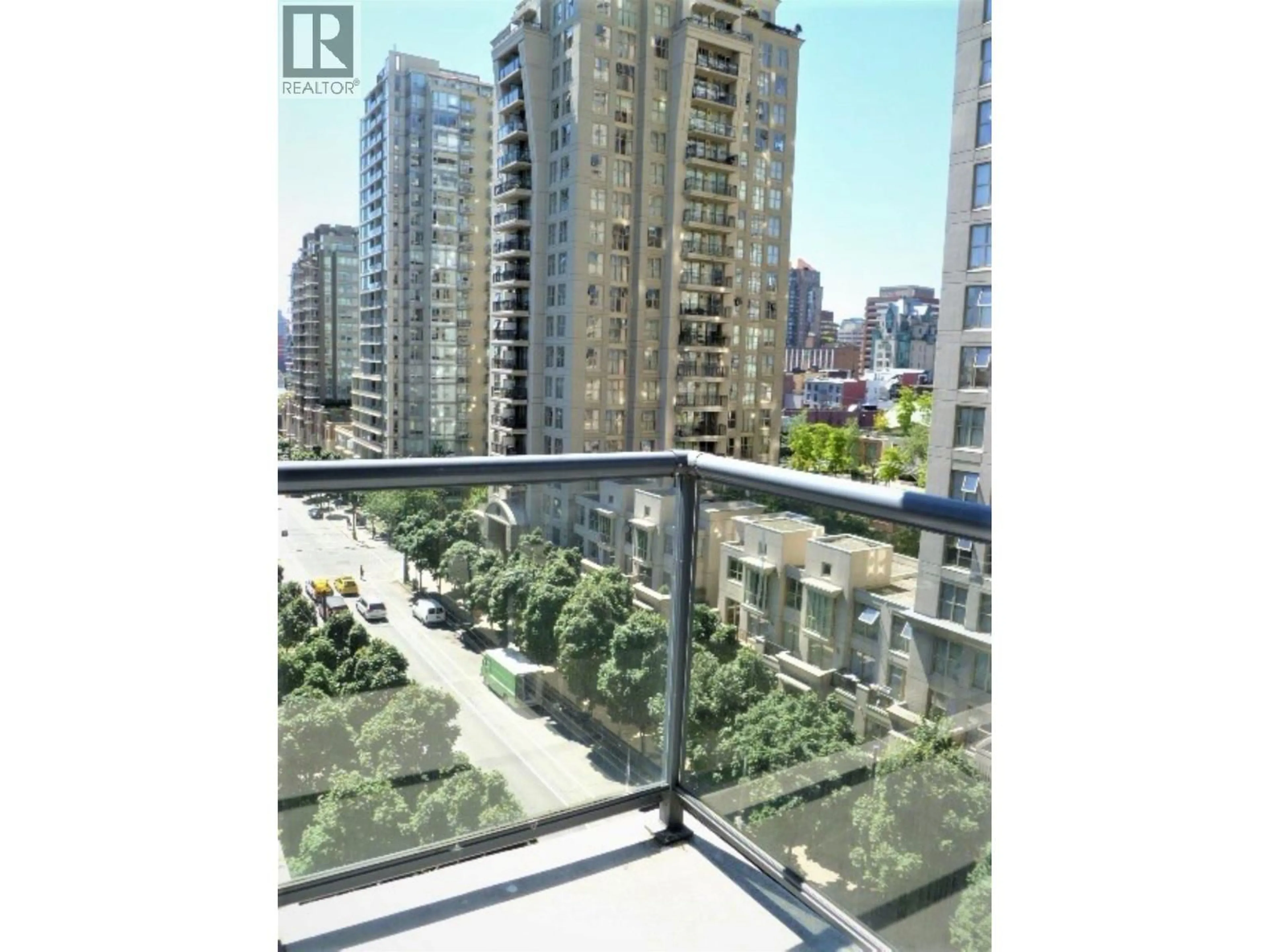 Balcony in the apartment, city buildings view from balcony for 906 - 928 RICHARDS STREET, Vancouver British Columbia V6B6P6