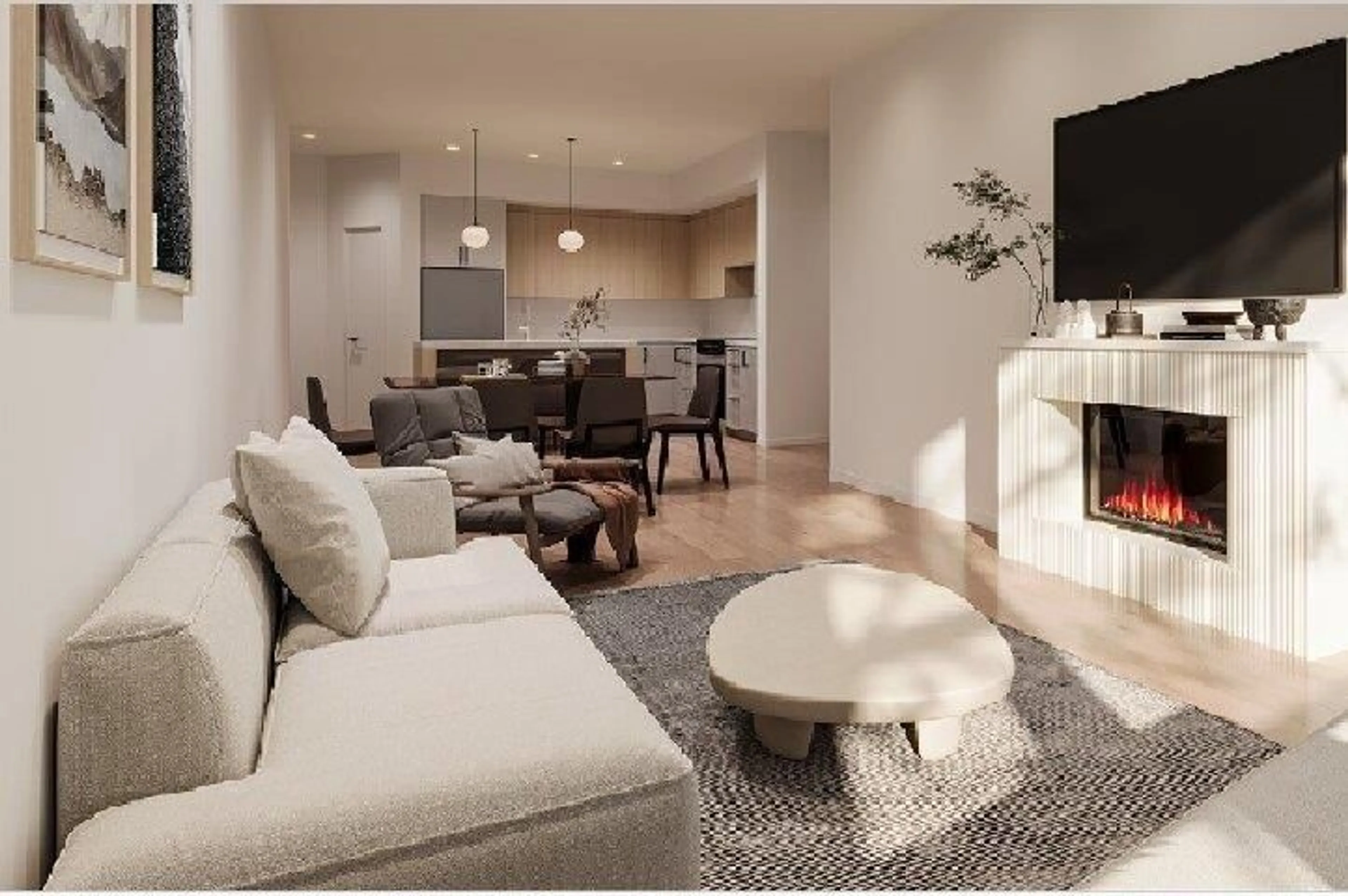 Living room with furniture, unknown for 103 - 555 LILLOOET AVENUE, Harrison Hot Springs British Columbia V0M1K0