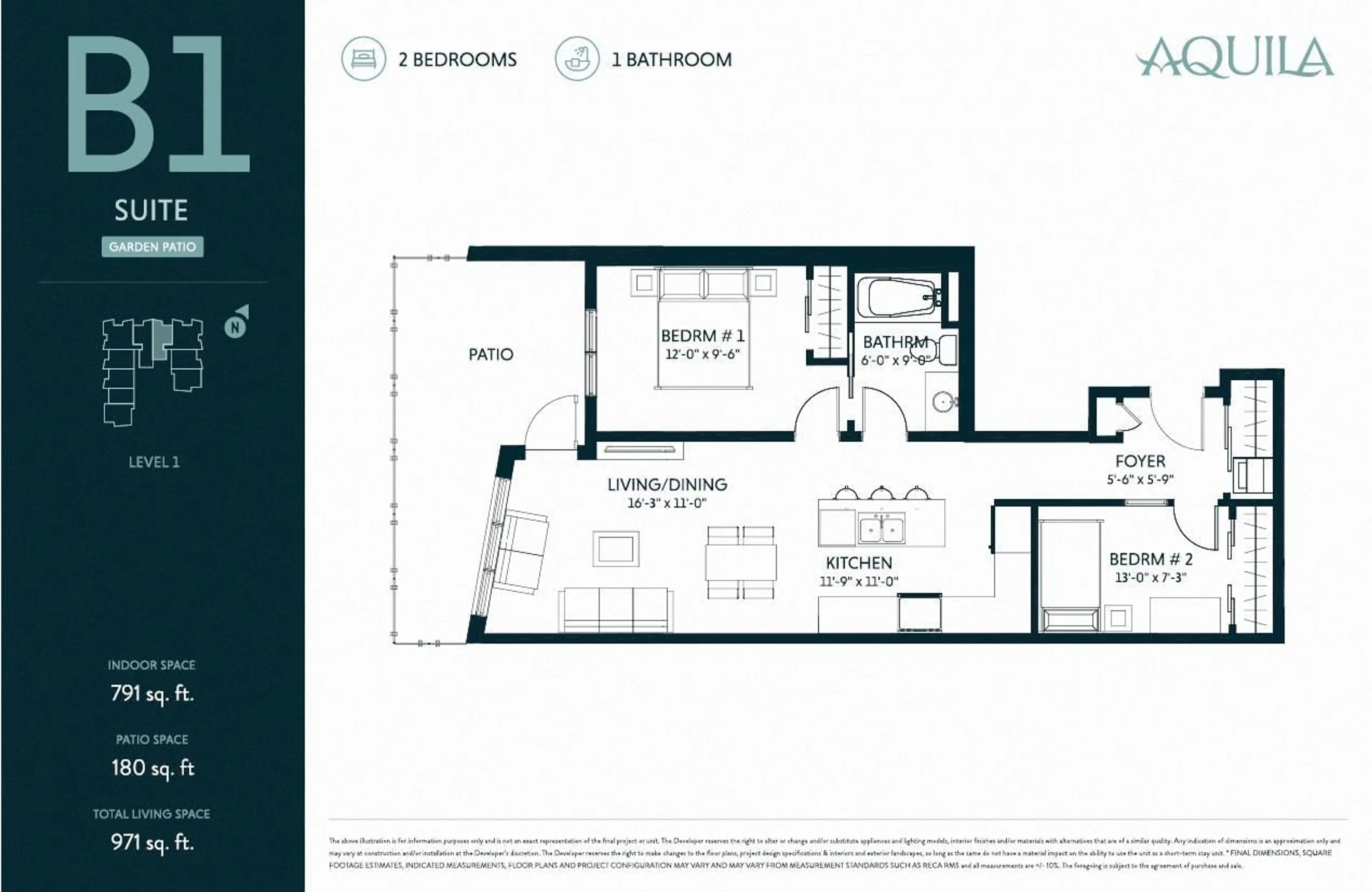 Floor plan for 103 - 555 LILLOOET AVENUE, Harrison Hot Springs British Columbia V0M1K0