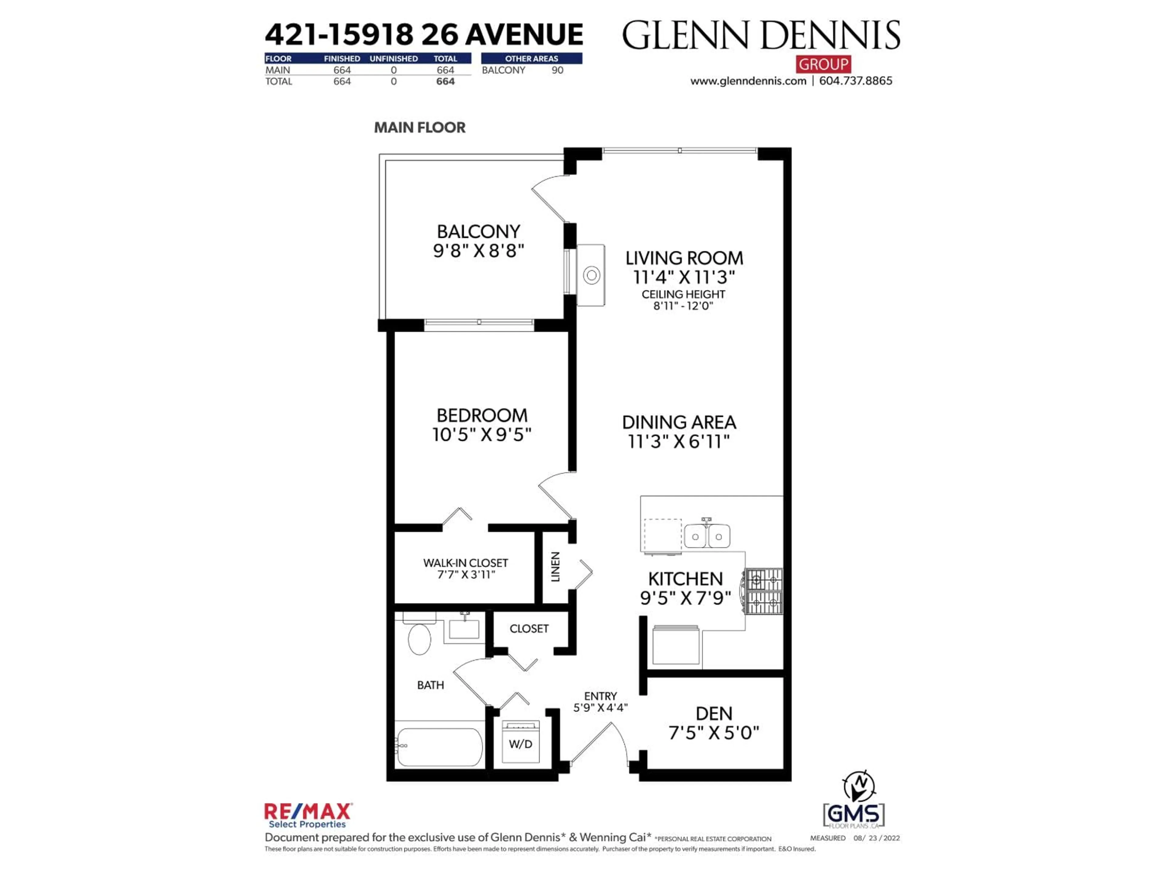 Floor plan for 421 - 15918 26 AVENUE, Surrey British Columbia V3Z5K3