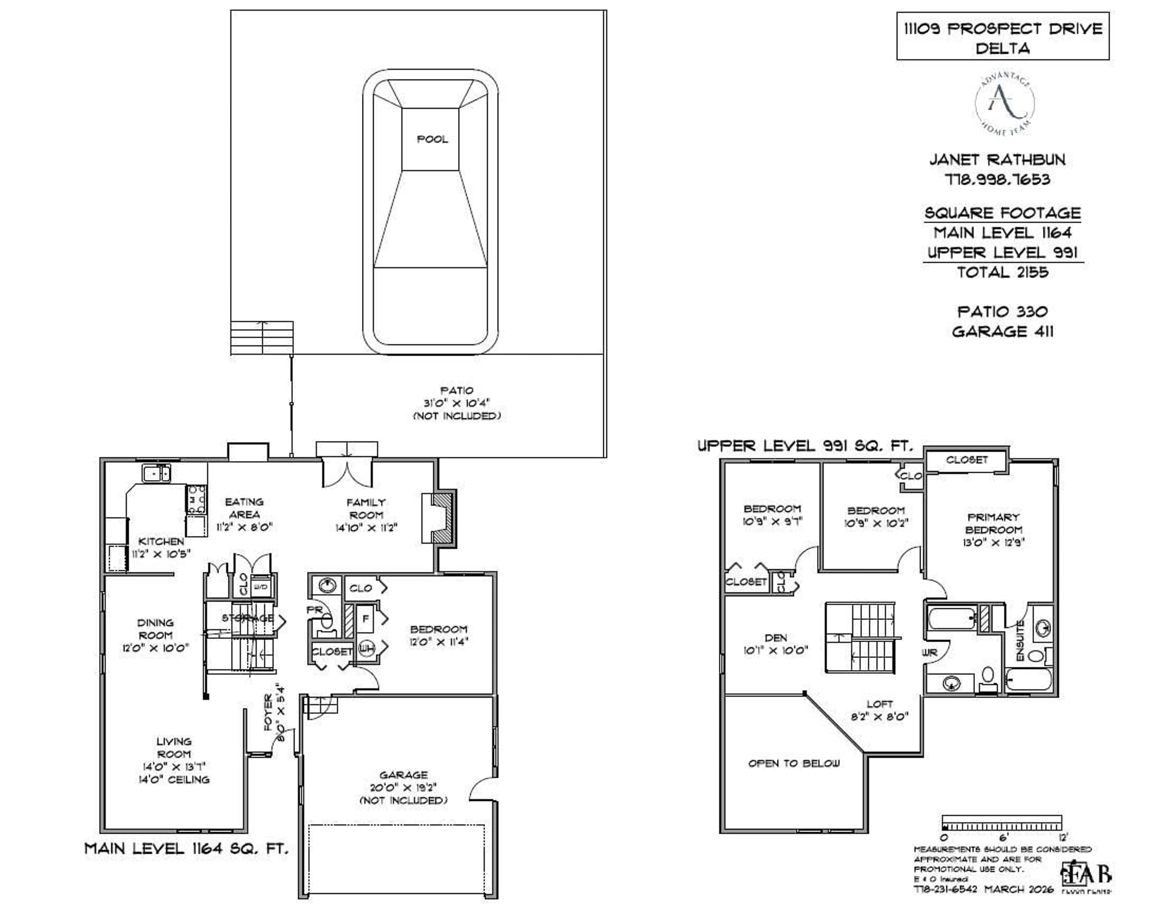Floor plan for 11109 PROSPECT DRIVE, Delta British Columbia V4E2R4