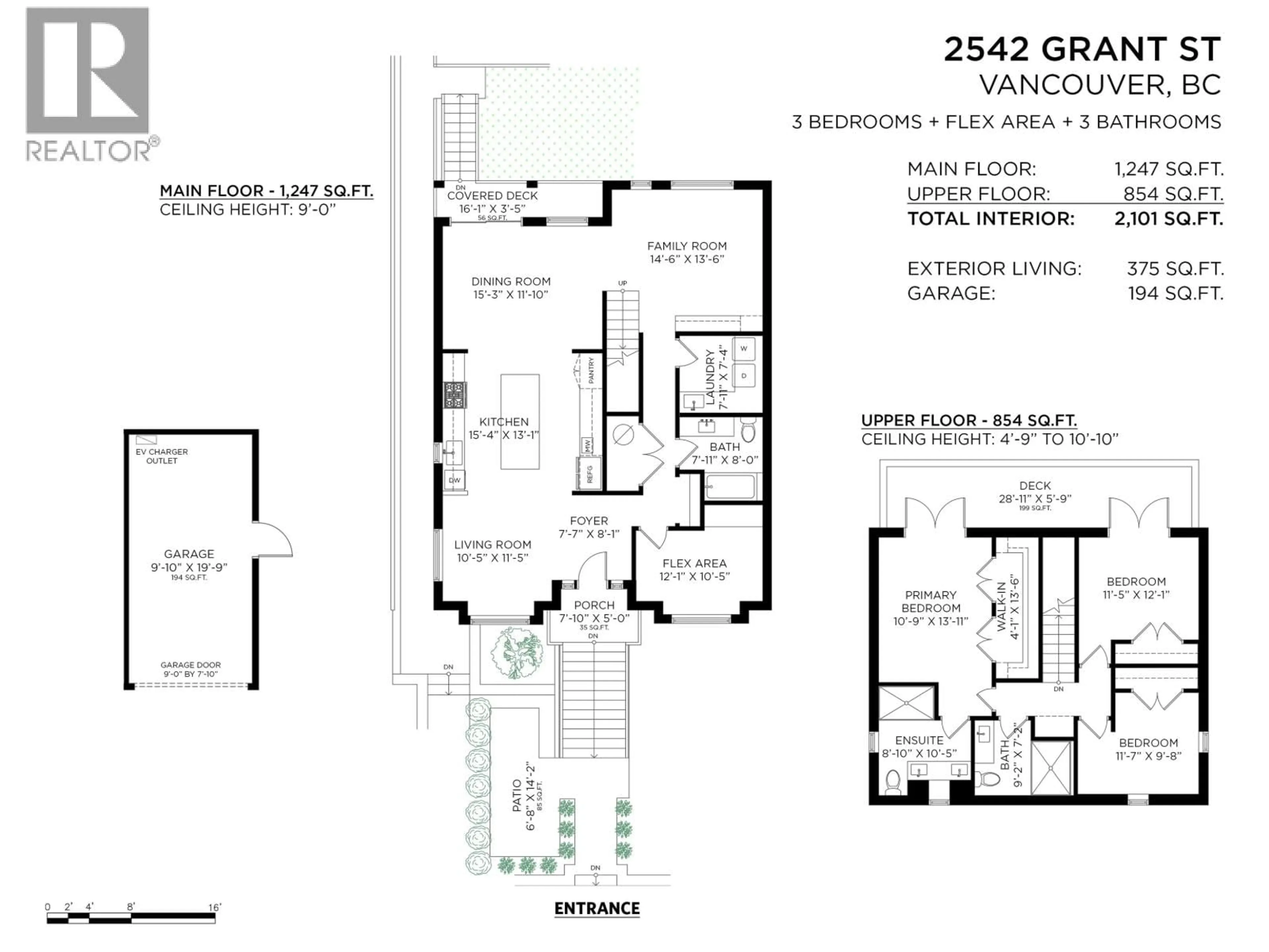 Floor plan for 2542 GRANT STREET, Vancouver British Columbia V5K3G7