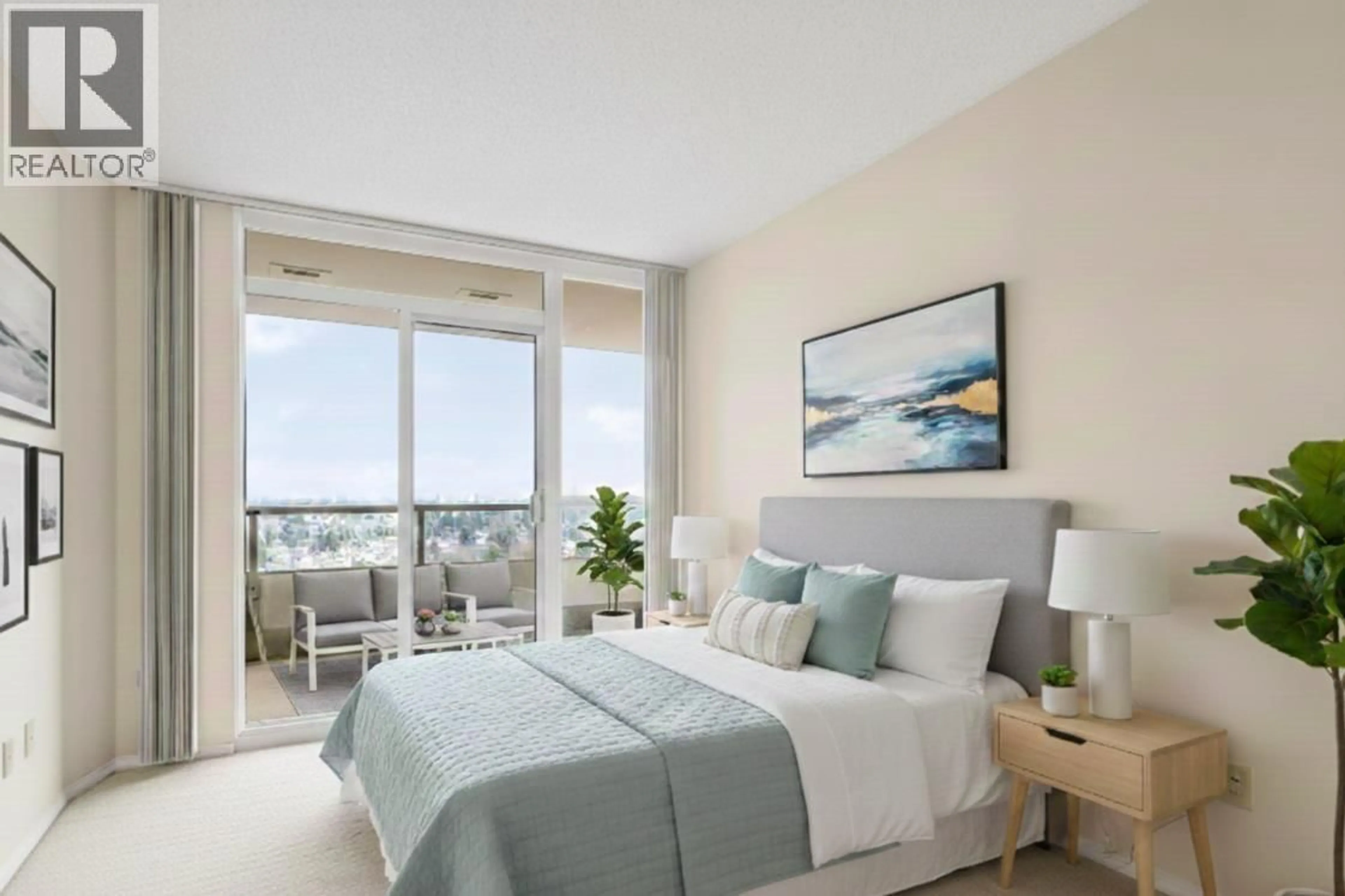 Bedroom with bed, unknown for 1607 - 6055 NELSON AVENUE, Burnaby British Columbia V5H4L4