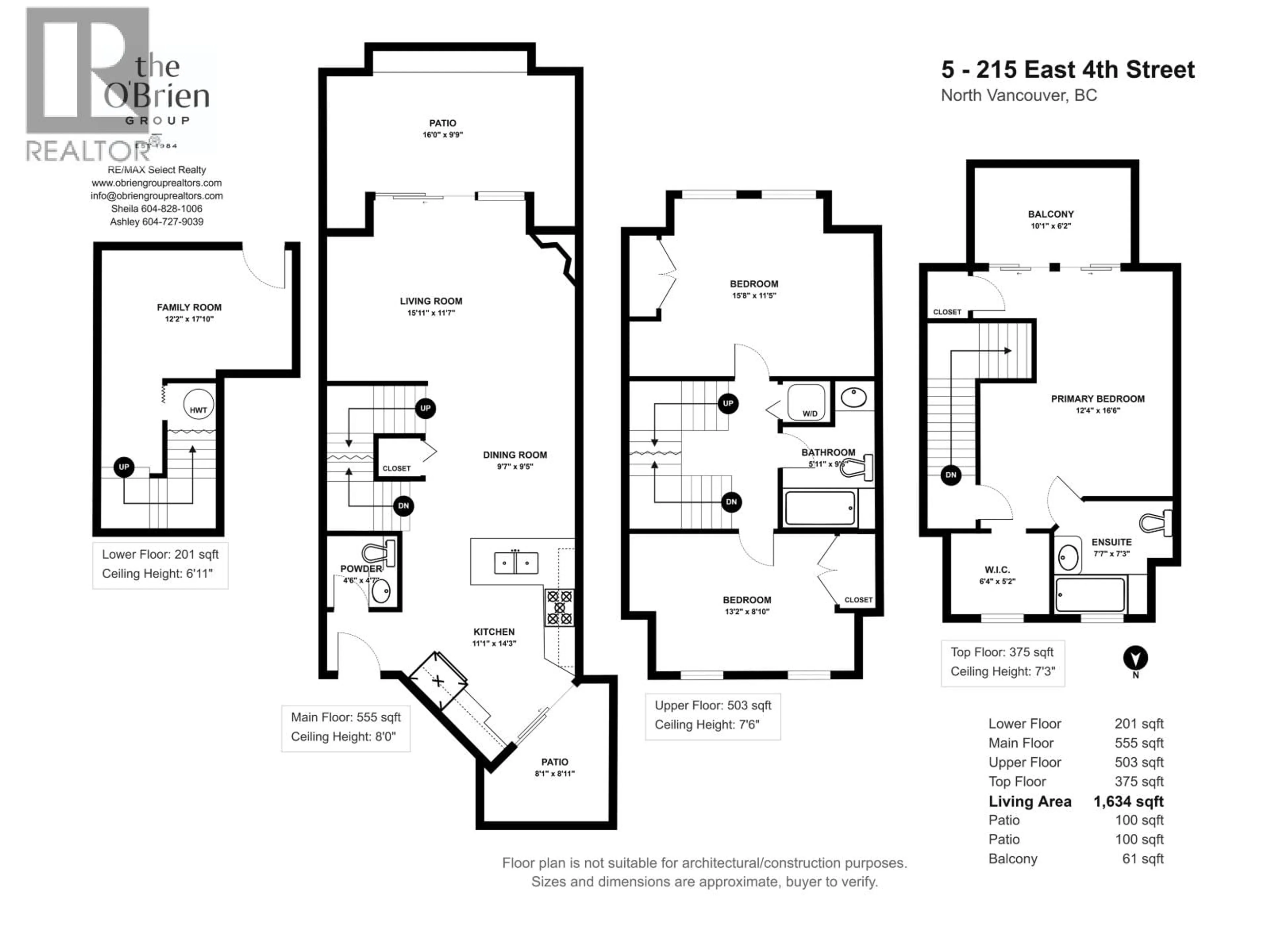 Floor plan for 5 - 215 4TH STREET, North Vancouver British Columbia V7L1J1