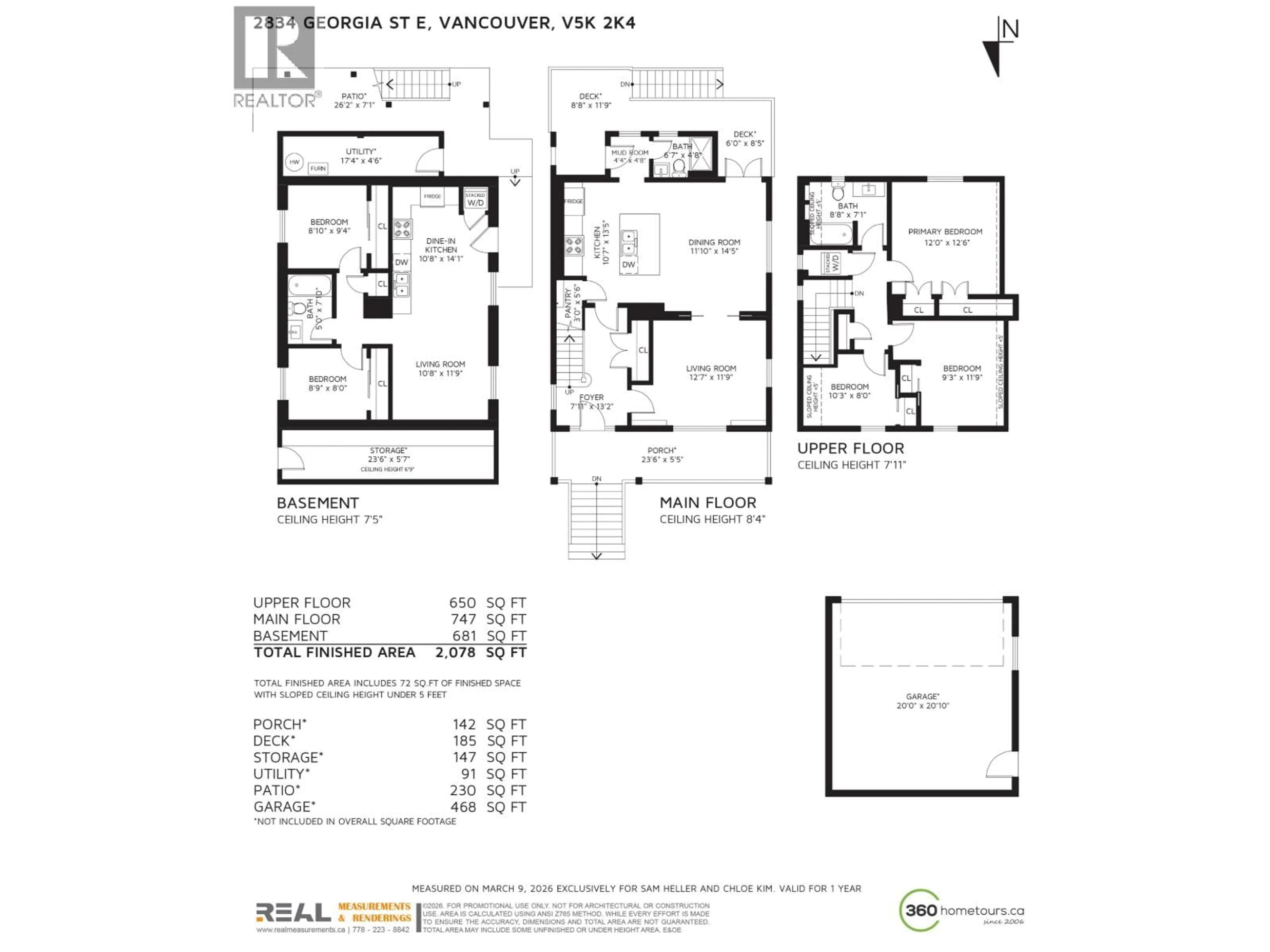 Floor plan for 2834 GEORGIA STREET, Vancouver British Columbia V5K2K4