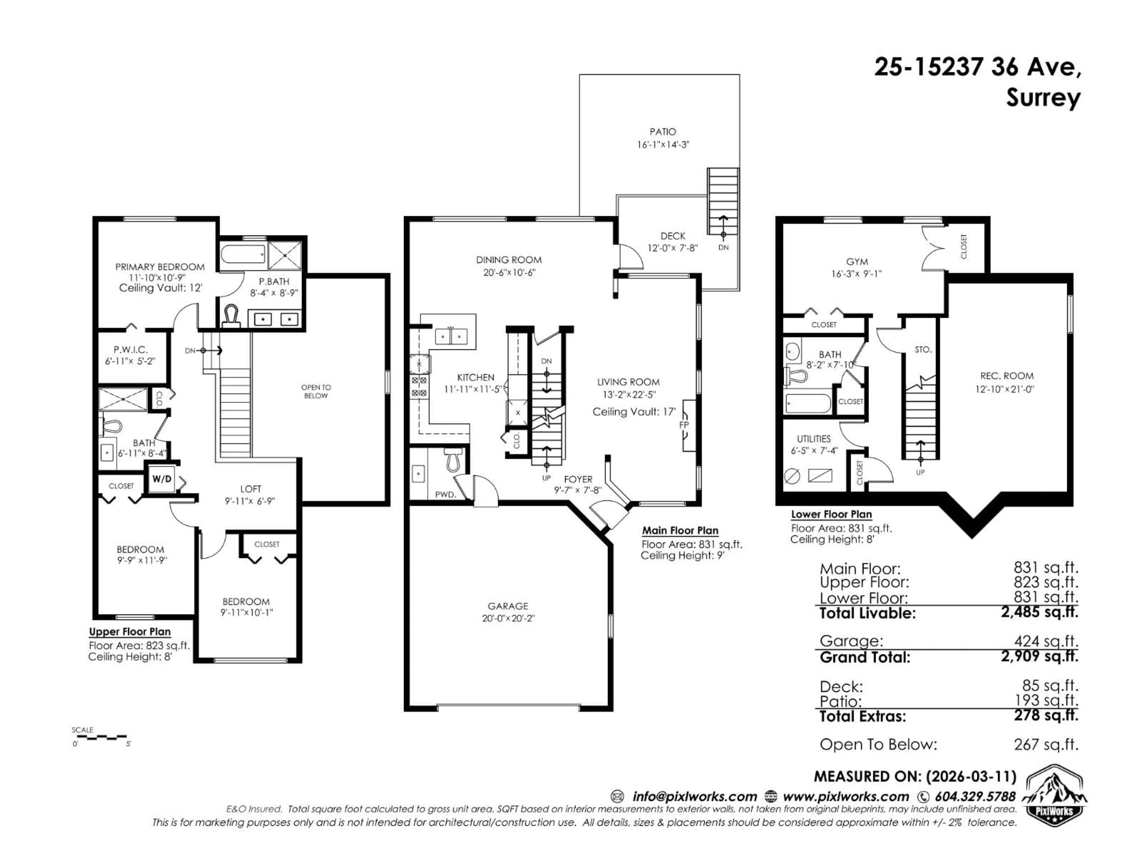 Floor plan for 25 - 15237 36 AVENUE, Surrey British Columbia V3Z0Y4