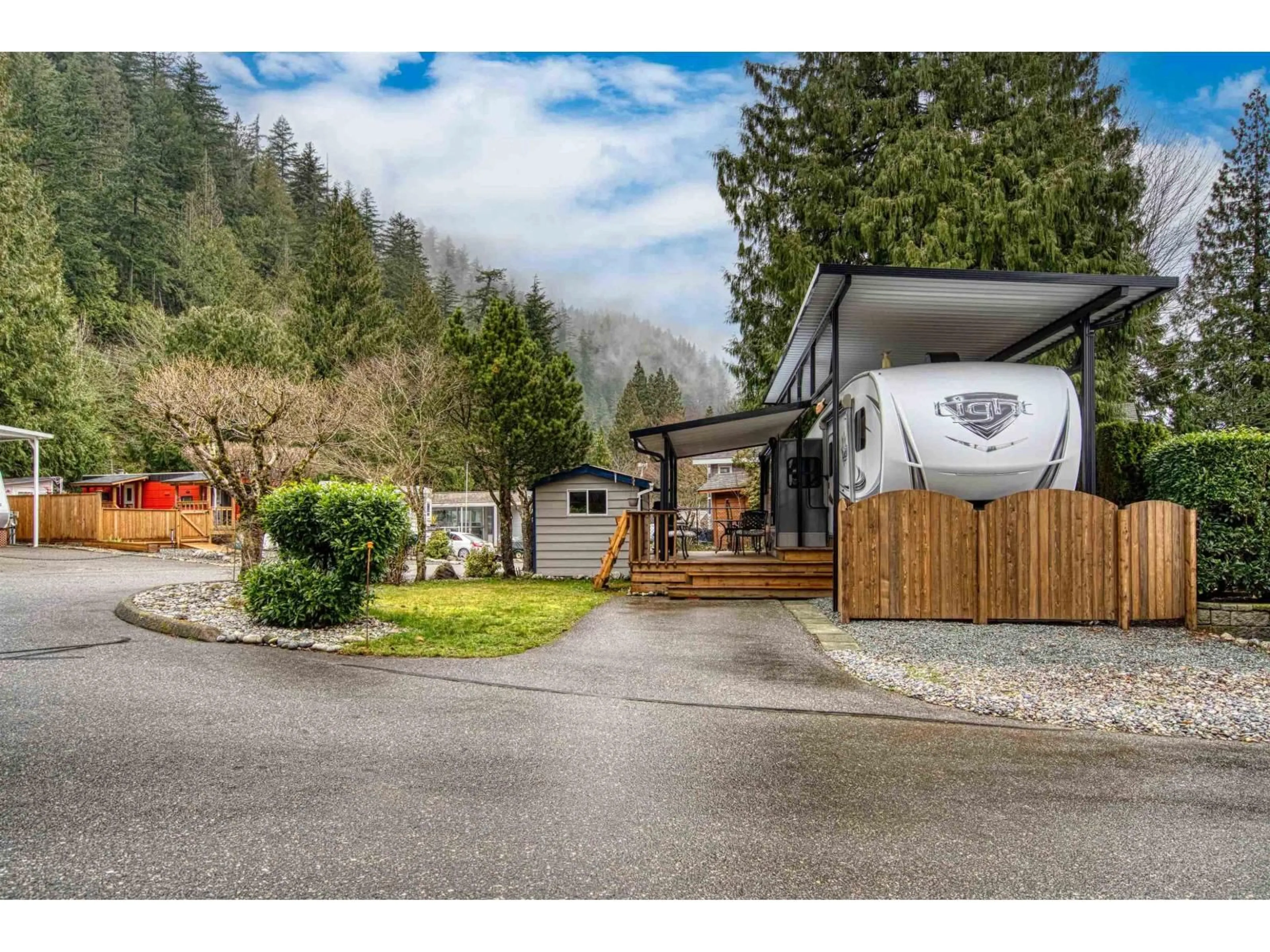 A pic from outside/outdoor area/front of a property/back of a property/a pic from drone, mountain view for 40 - 14600 MORRIS VALLEY ROAD, Mission British Columbia V0M1A1