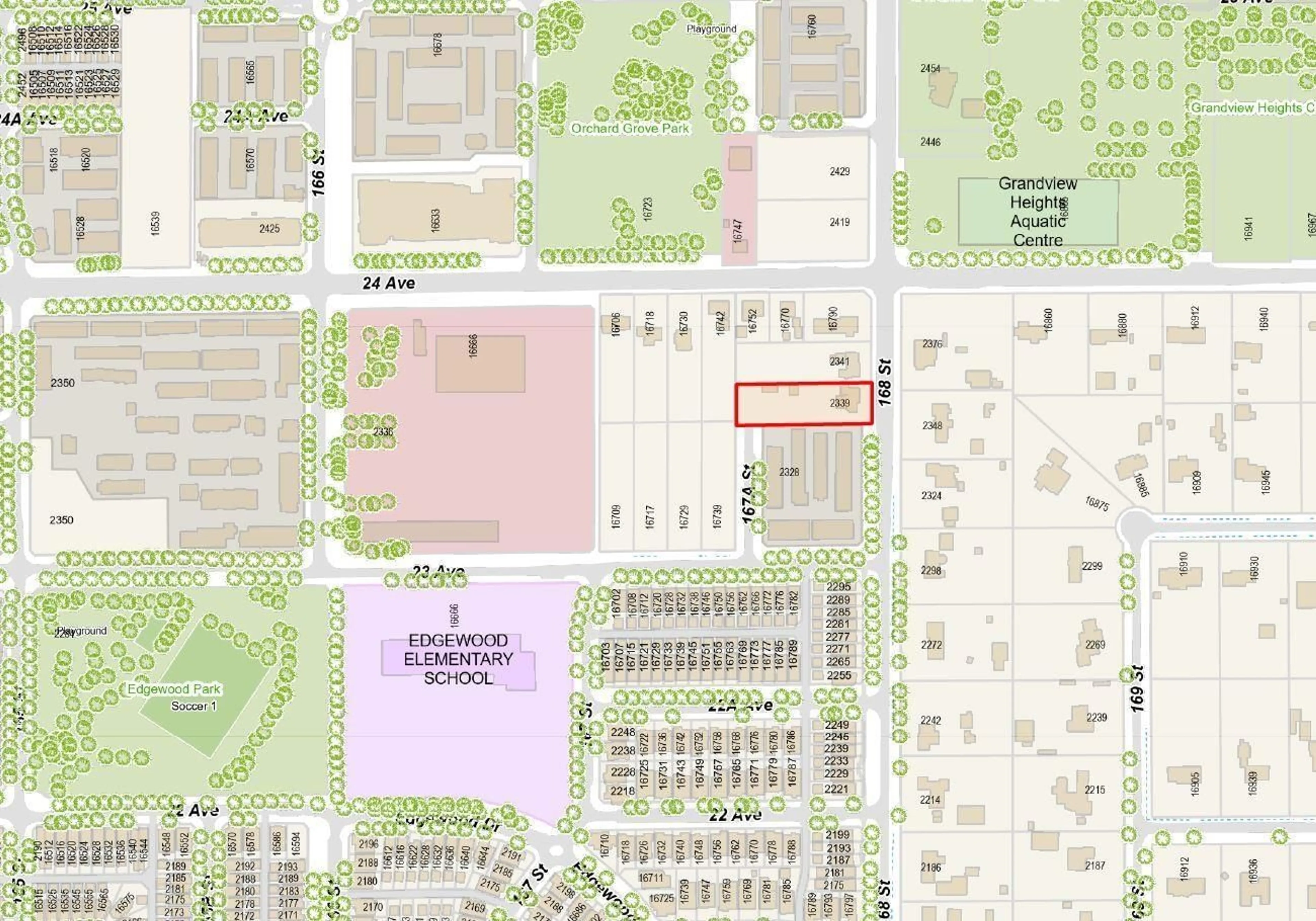 Picture of a map for 2339 168 STREET, Surrey British Columbia V3Z0B5