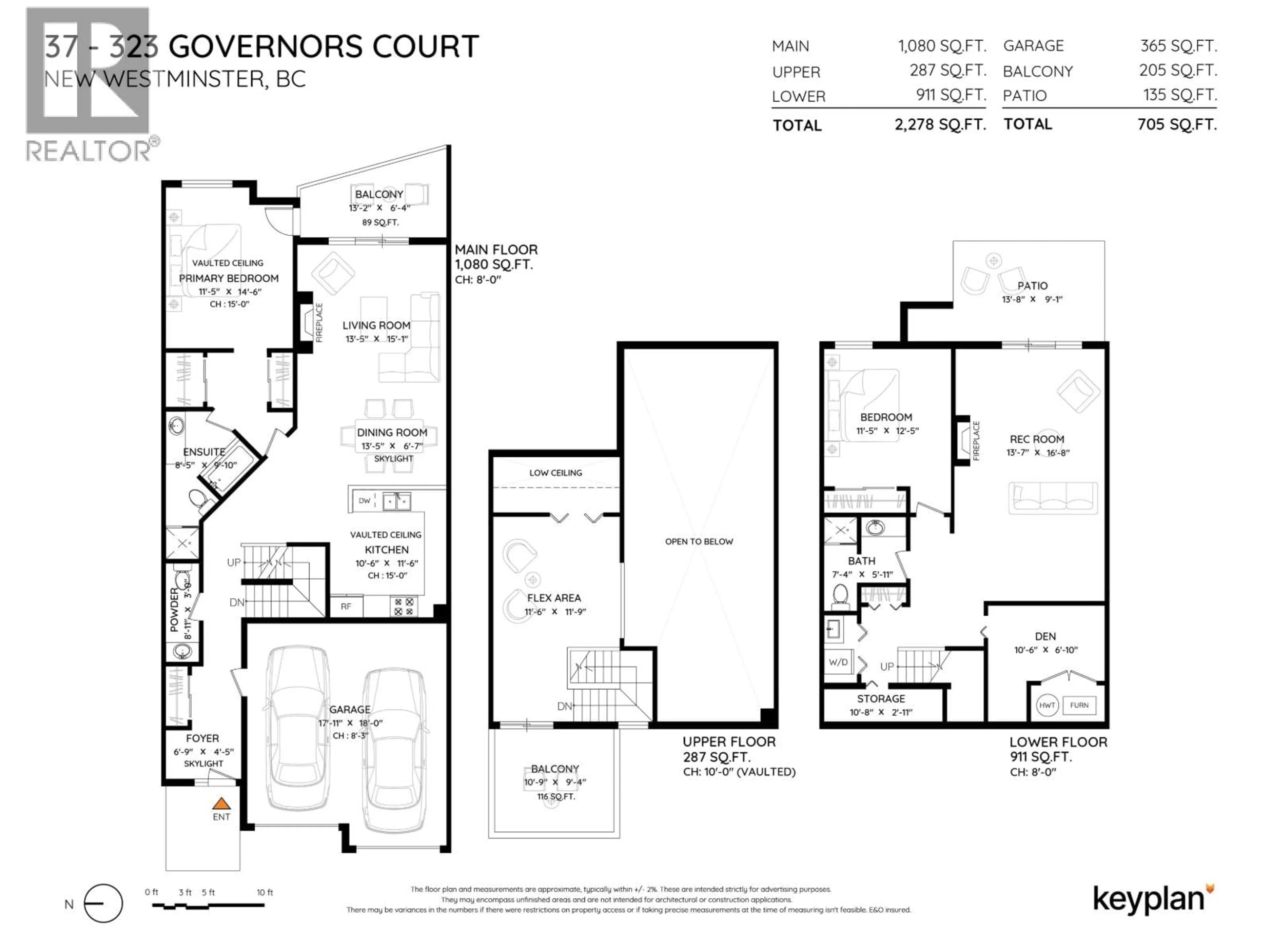 Floor plan for 37 - 323 GOVERNORS COURT, New Westminster British Columbia V3L5S6