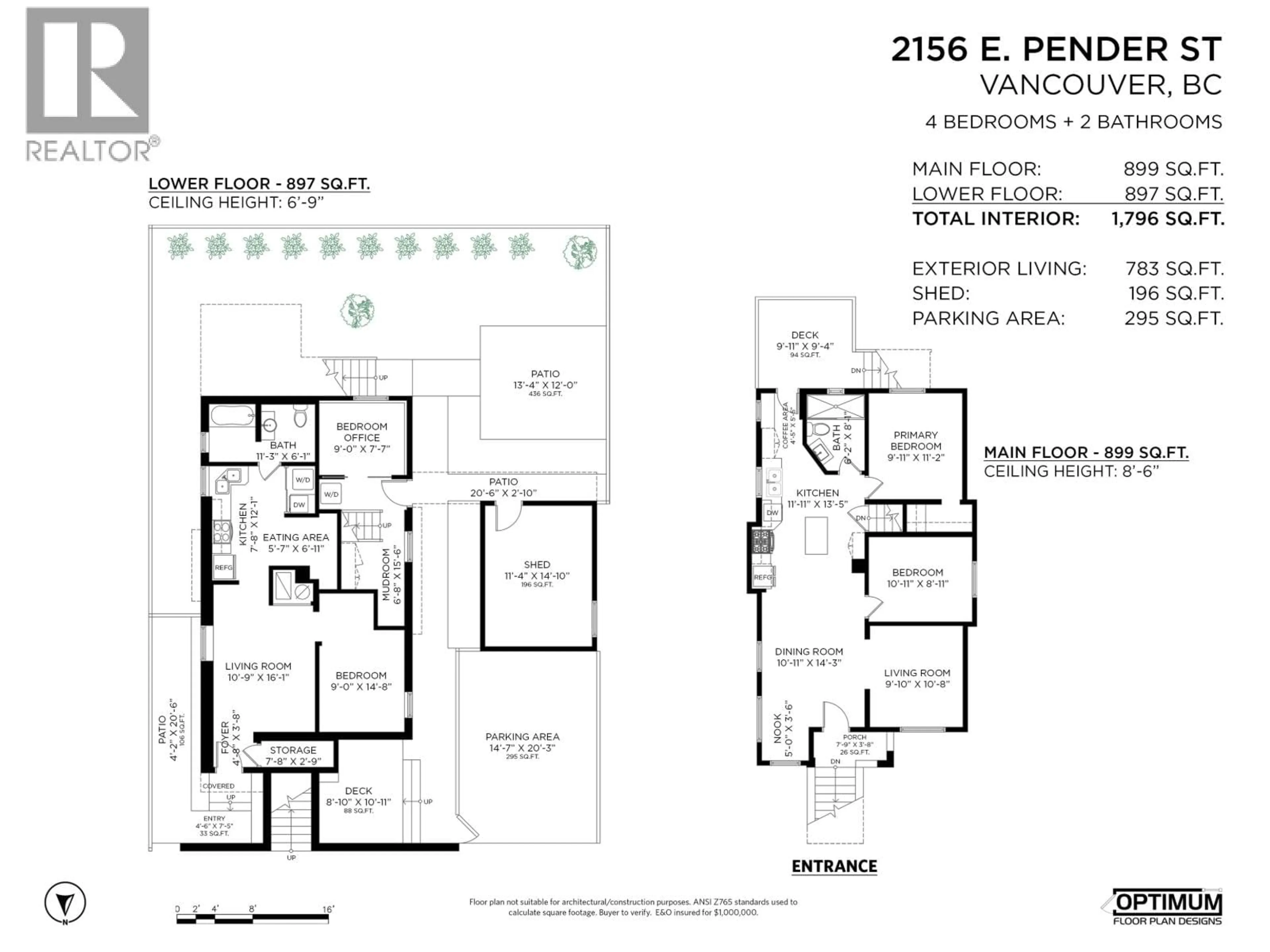 Floor plan for 2156 PENDER STREET, Vancouver British Columbia V5L1X2