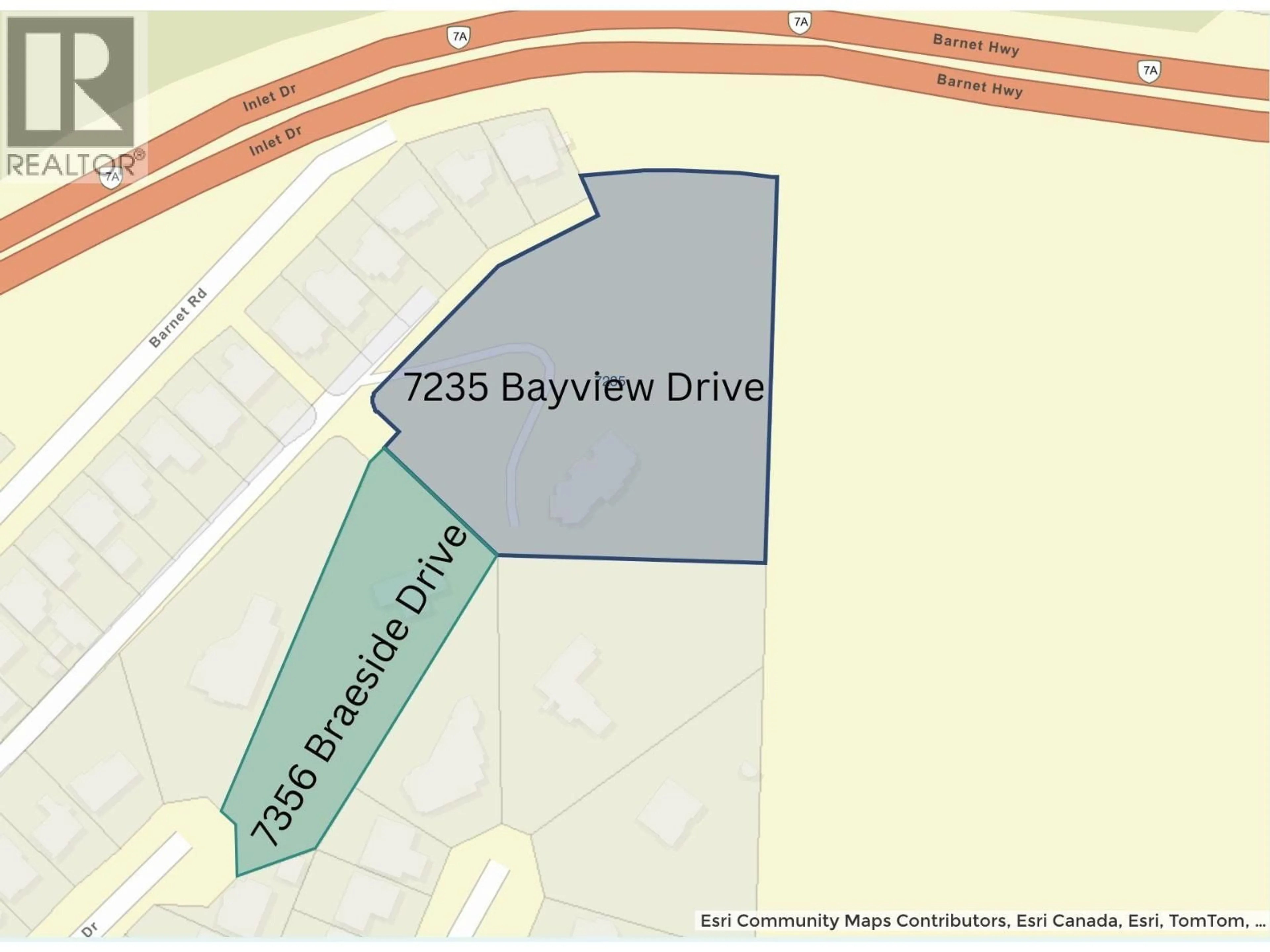Picture of a map for 7356 BRAESIDE DRIVE, Burnaby British Columbia V5A1G1