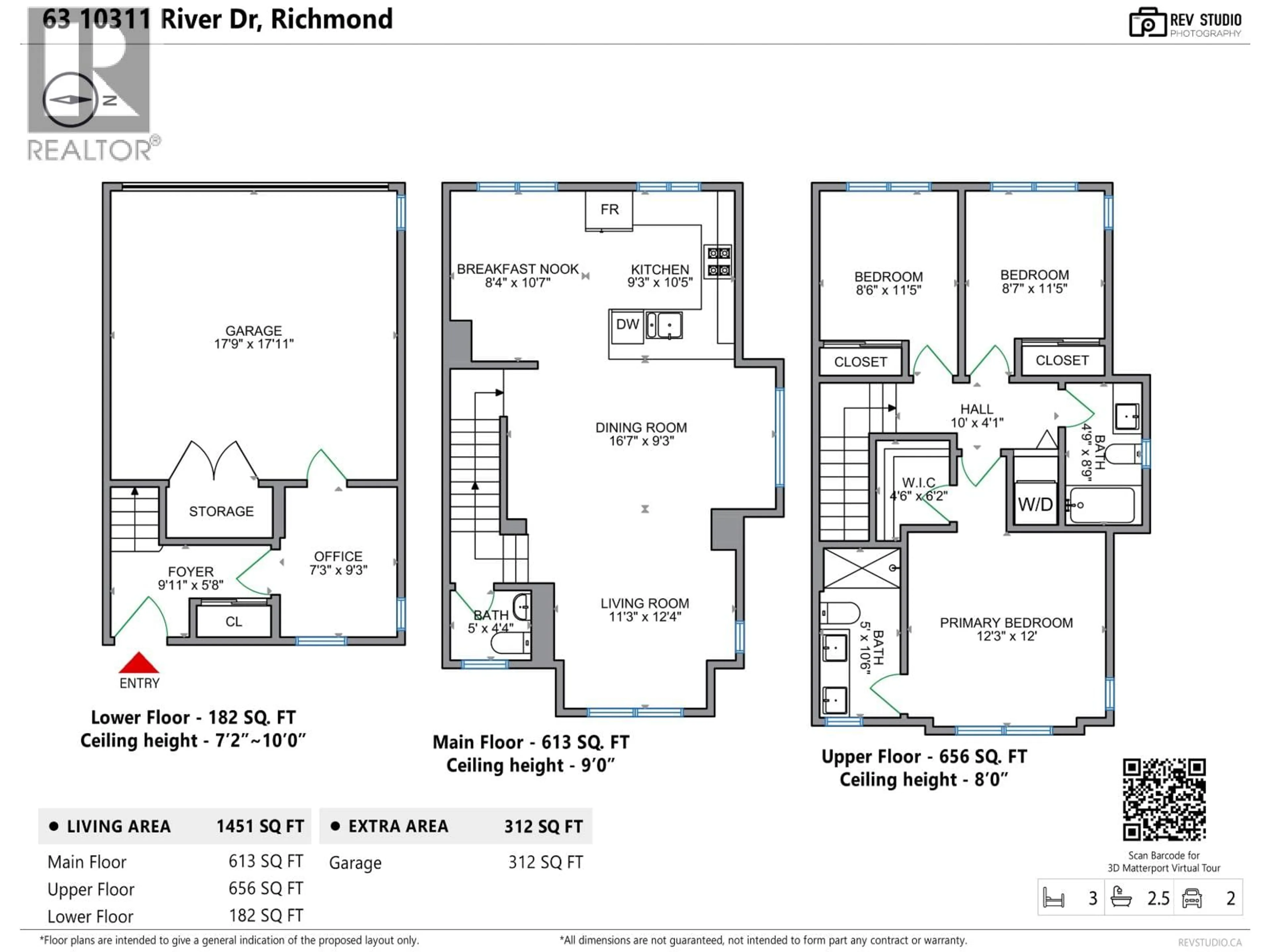 Floor plan for 63 - 10311 RIVER DRIVE, Richmond British Columbia V6X0T2
