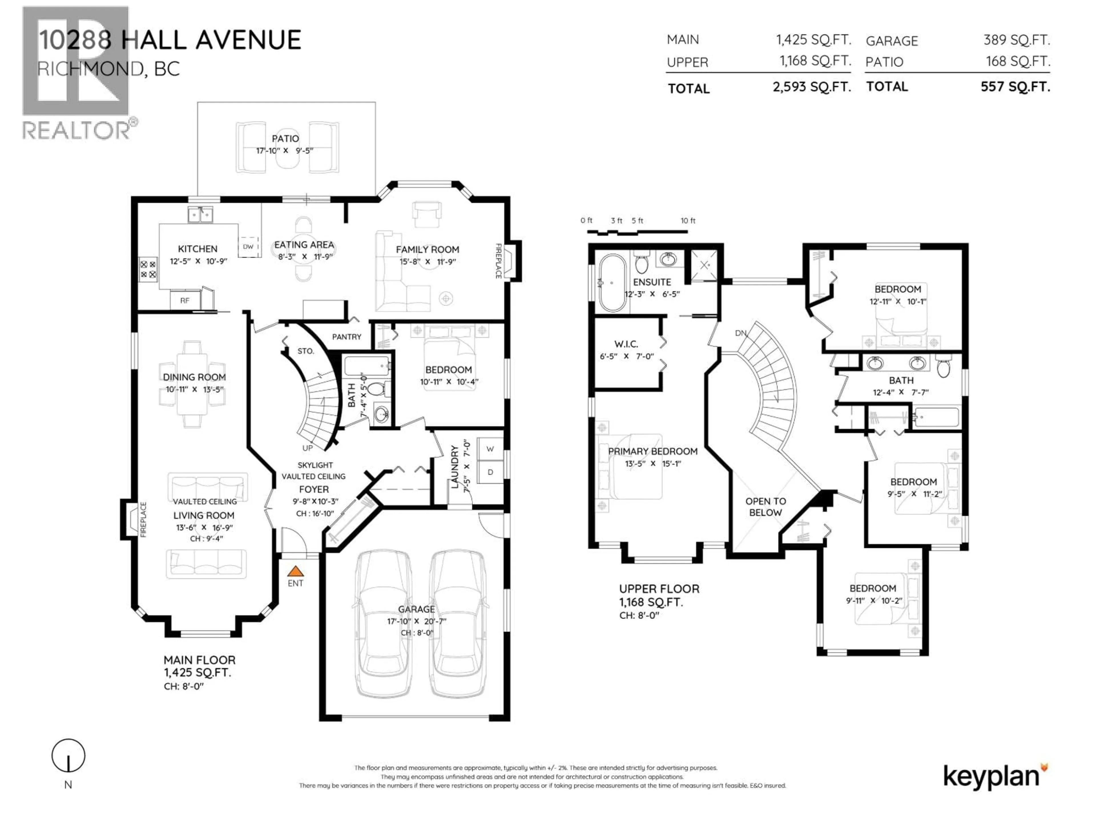 Floor plan for 10288 HALL AVENUE, Richmond British Columbia V6X3T9