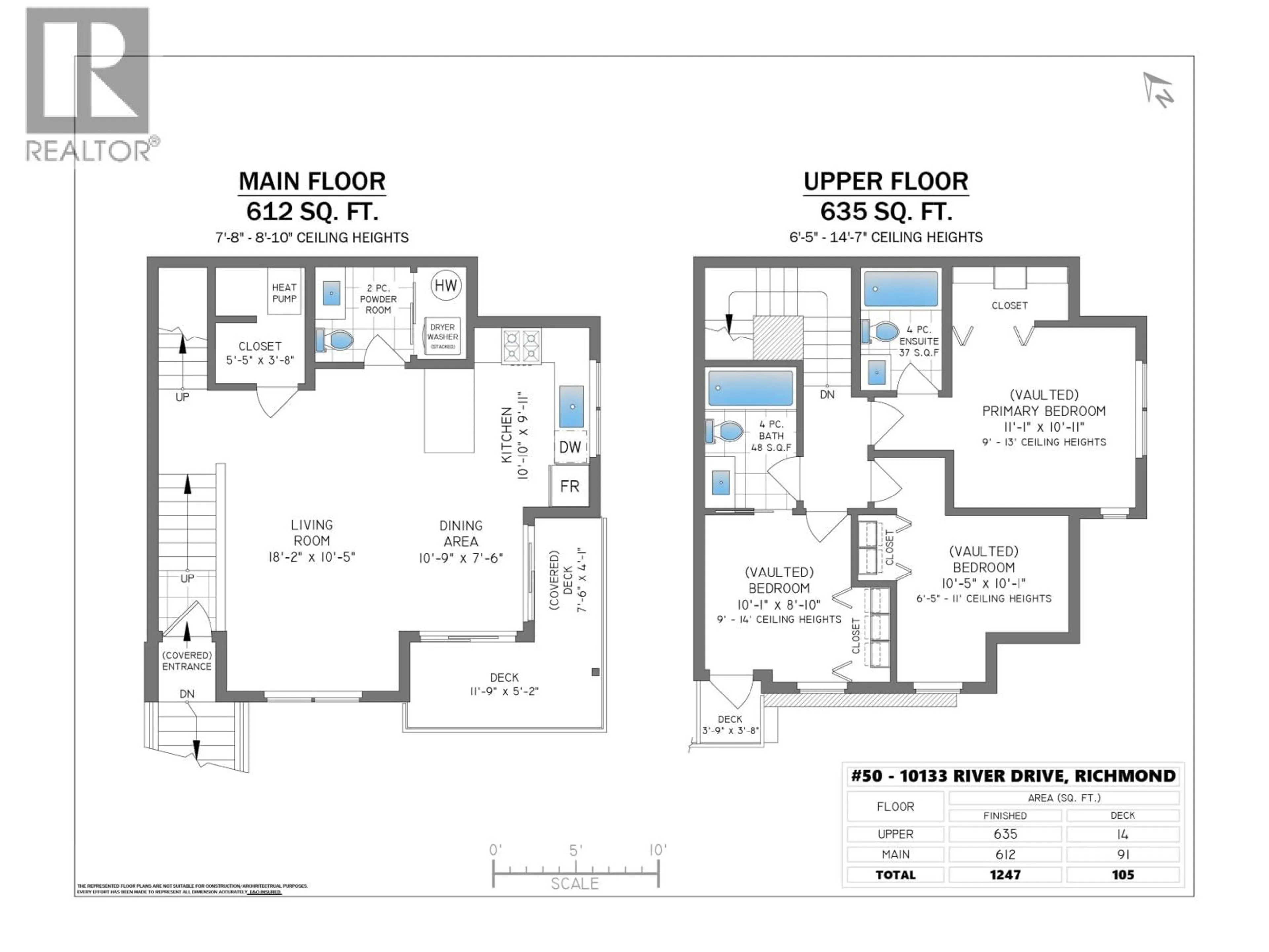 Floor plan for 50 - 10133 RIVER DRIVE, Richmond British Columbia V6X0K8