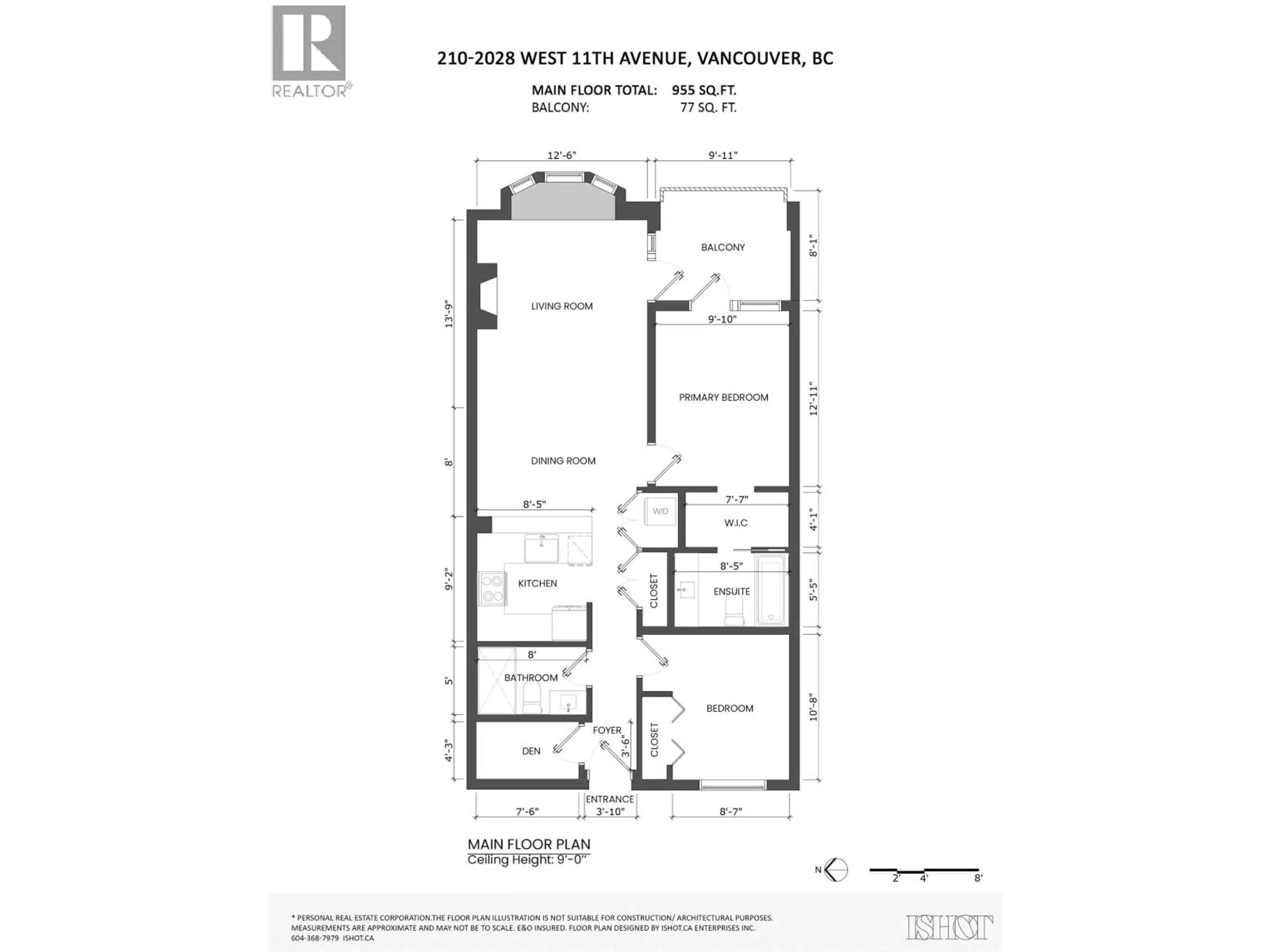 Floor plan for 210 - 2028 11 AVENUE, Vancouver British Columbia V6J2C9