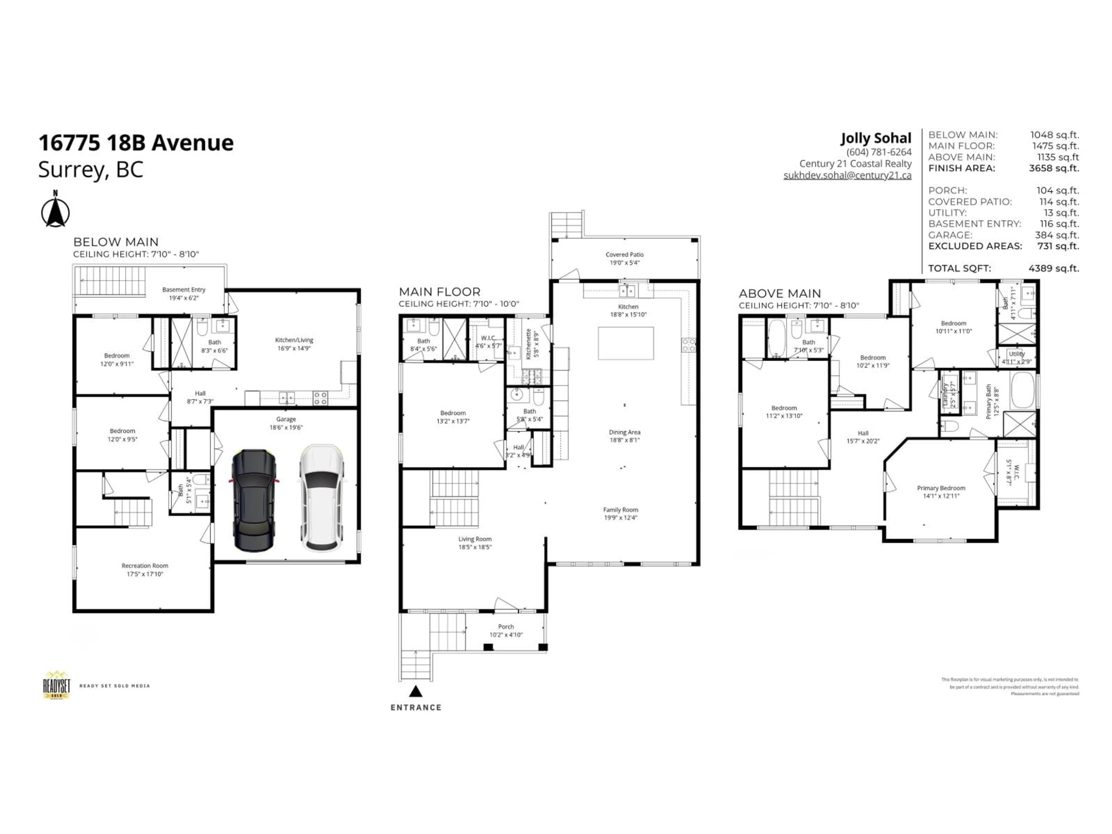 Floor plan for 16775 18B AVENUE, Surrey British Columbia V3Z1A2