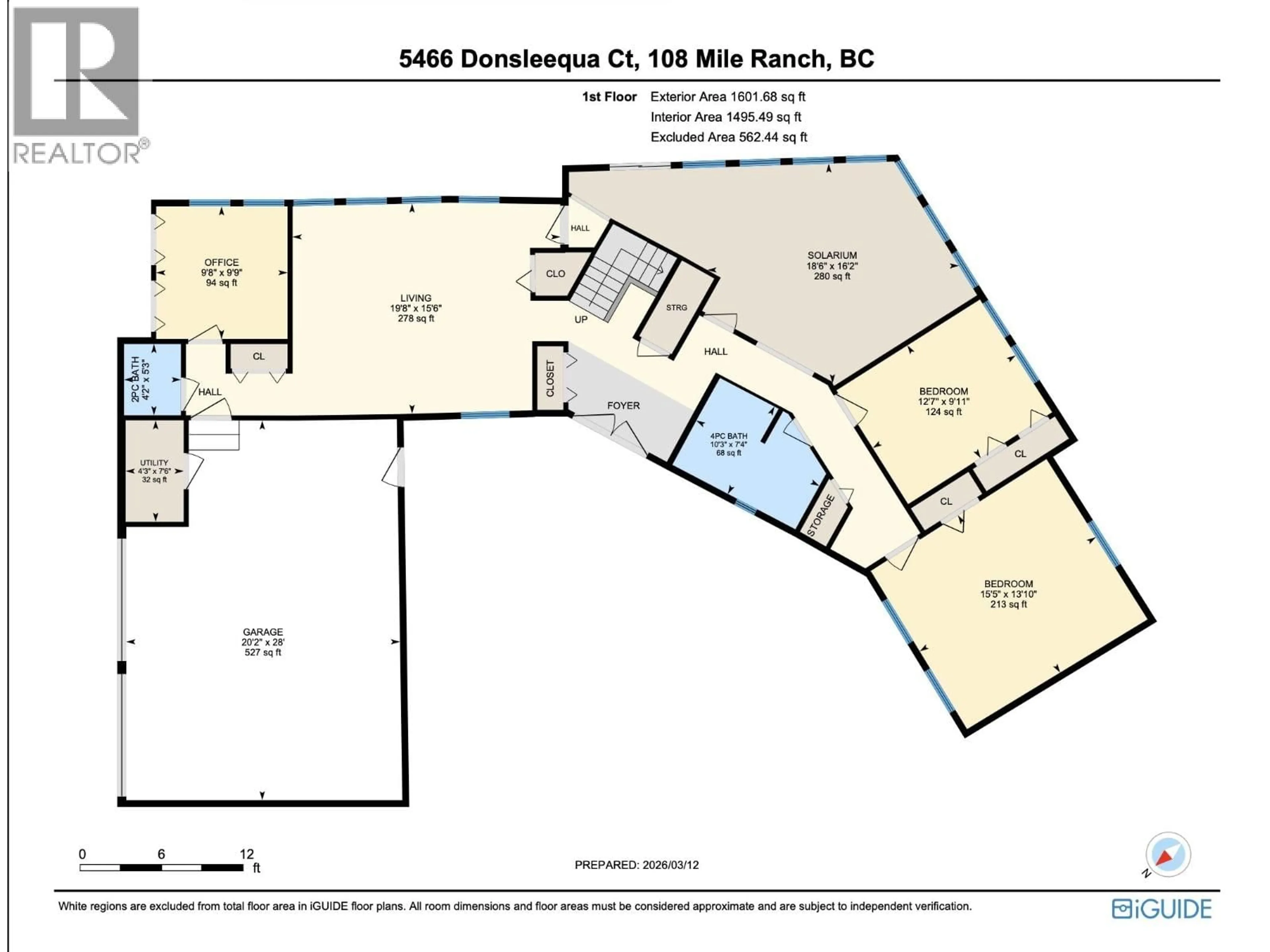 Floor plan for 5466 DONSLEEQUA COURT, 108 Mile Ranch British Columbia V0K2Z0
