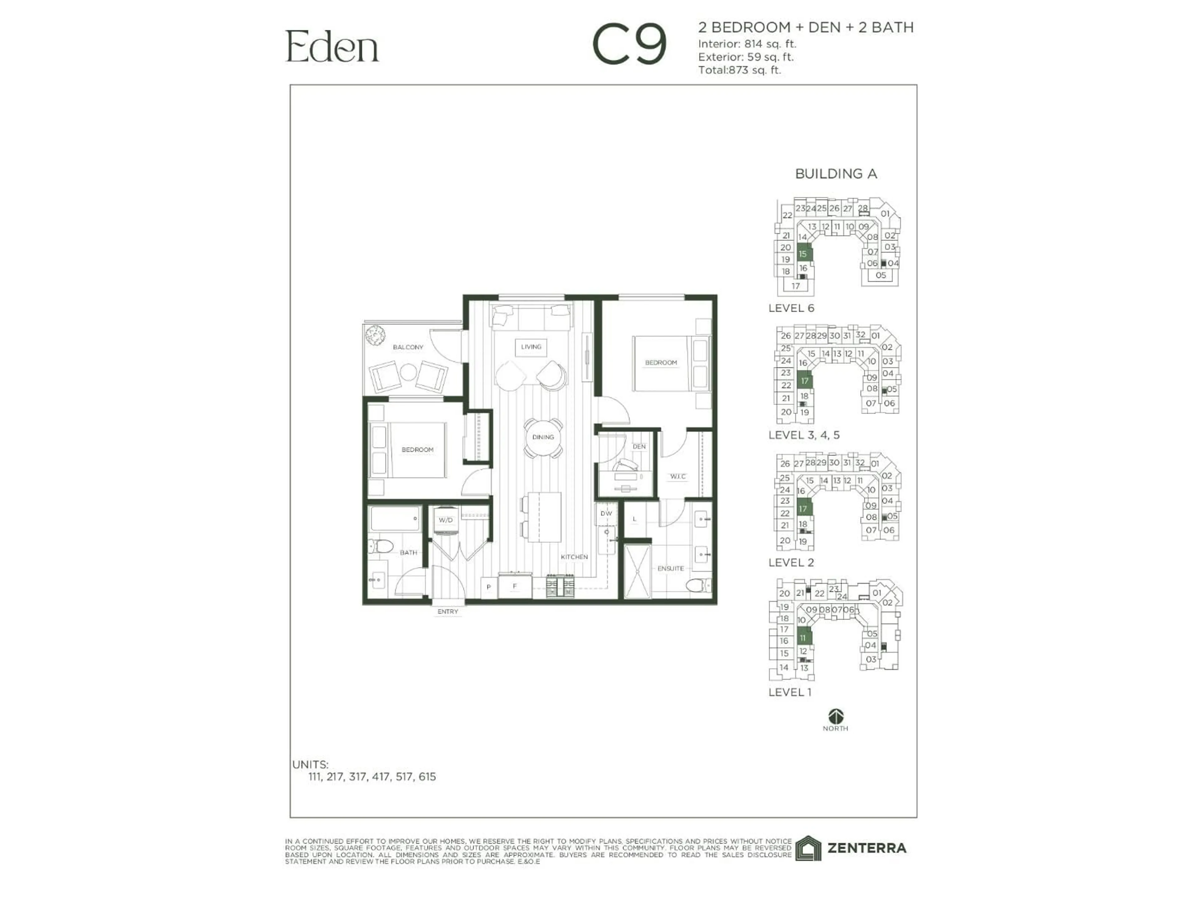 Floor plan for A111 - 19936 77 STREET, Langley British Columbia V2Y1S3