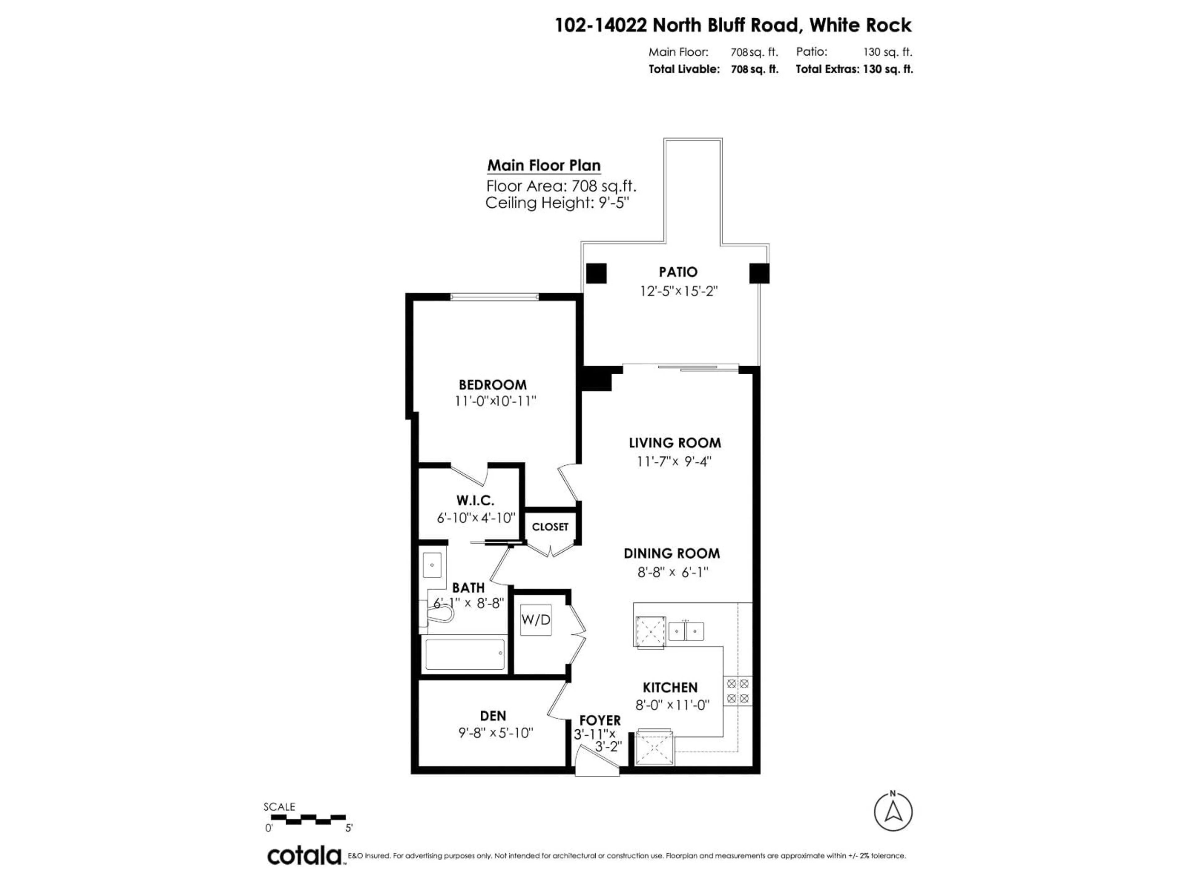 Floor plan for 102 - 14022 NORTH BLUFF ROAD, White Rock British Columbia V4B3C3
