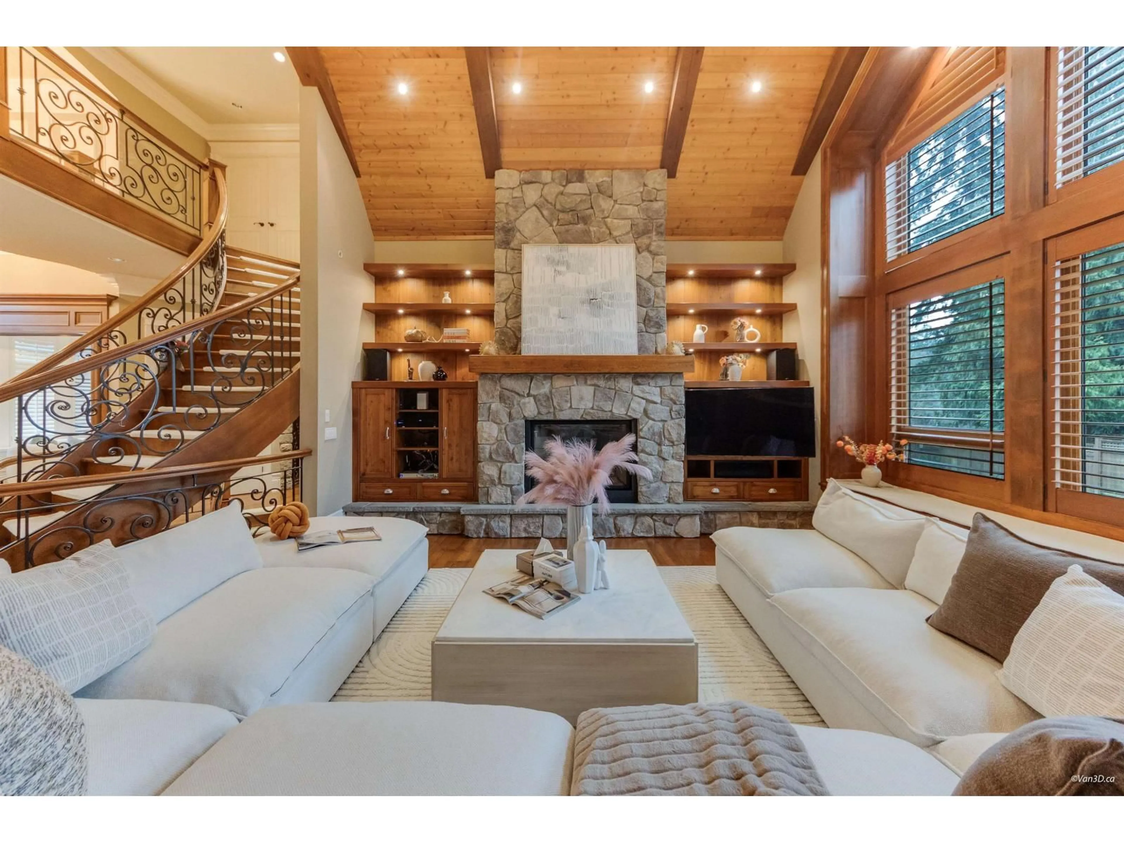 Living room with furniture, wood/laminate floor for 14526 32B AVENUE, Surrey British Columbia V4P0A5