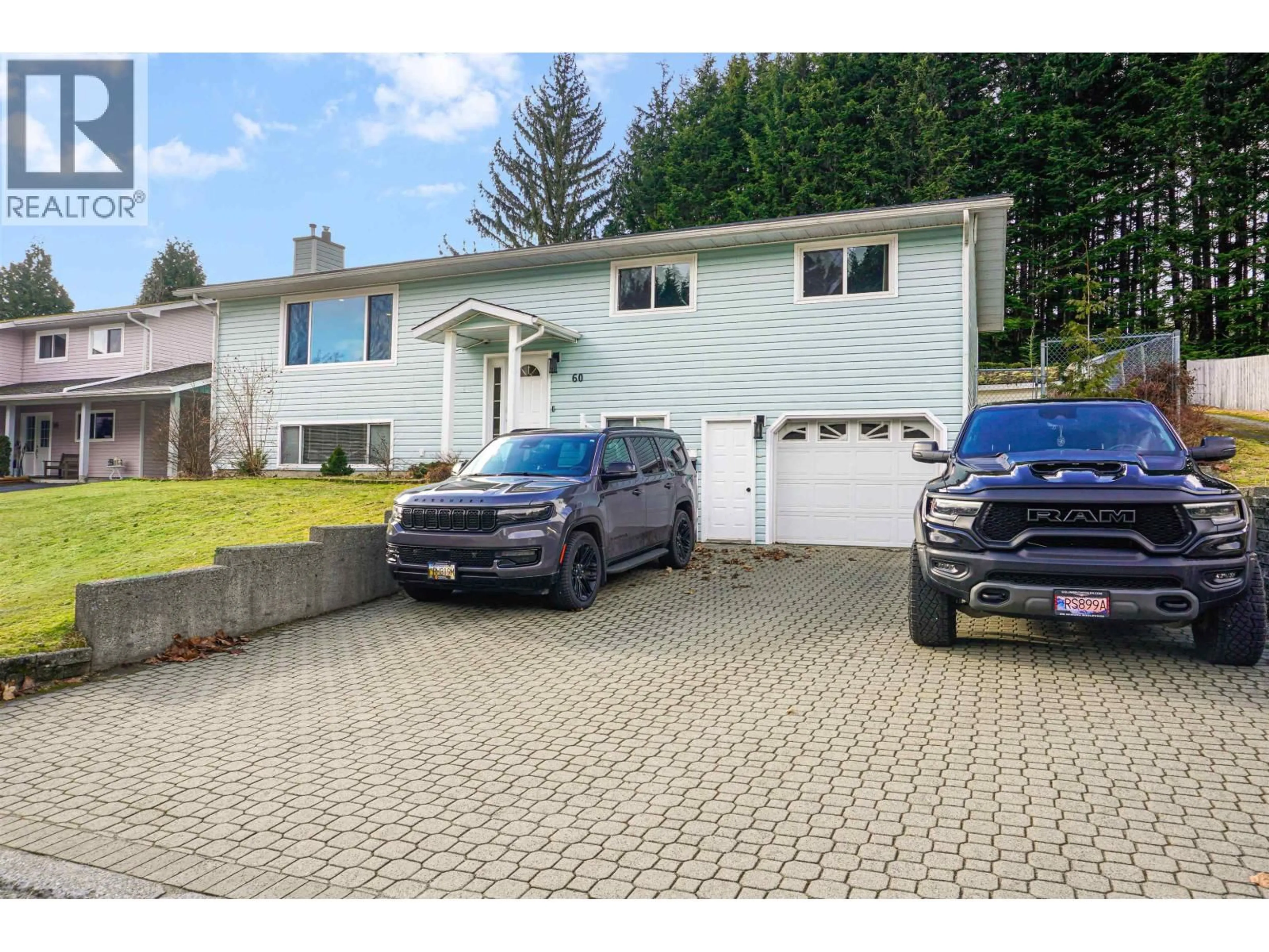 Home with vinyl exterior material, street for 60 ANGLE STREET, Kitimat British Columbia V8C2N3