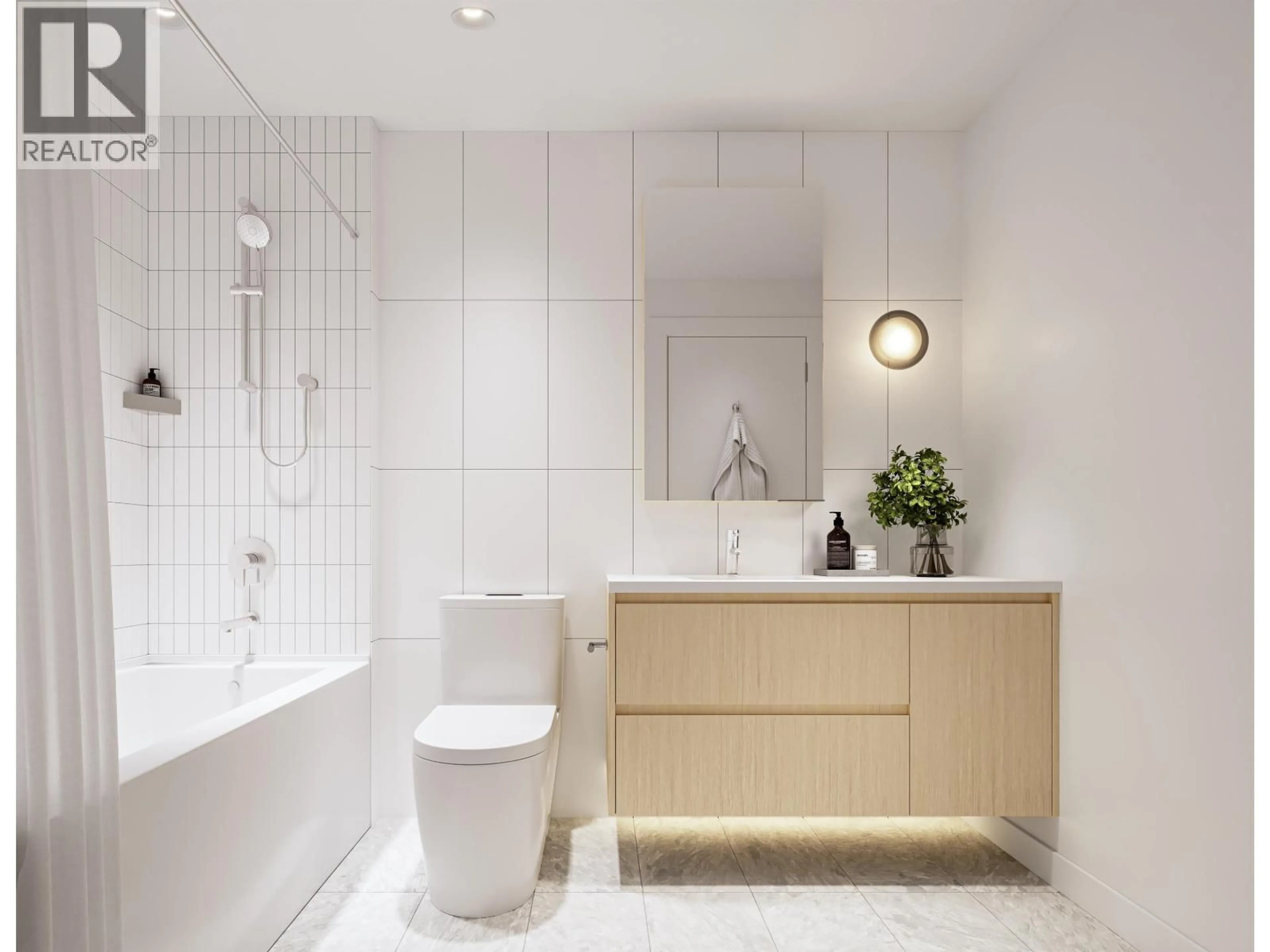 Contemporary bathroom, ceramic/tile floor for 201 - 585 KEMSLEY AVENUE, Coquitlam British Columbia V3J3Z2