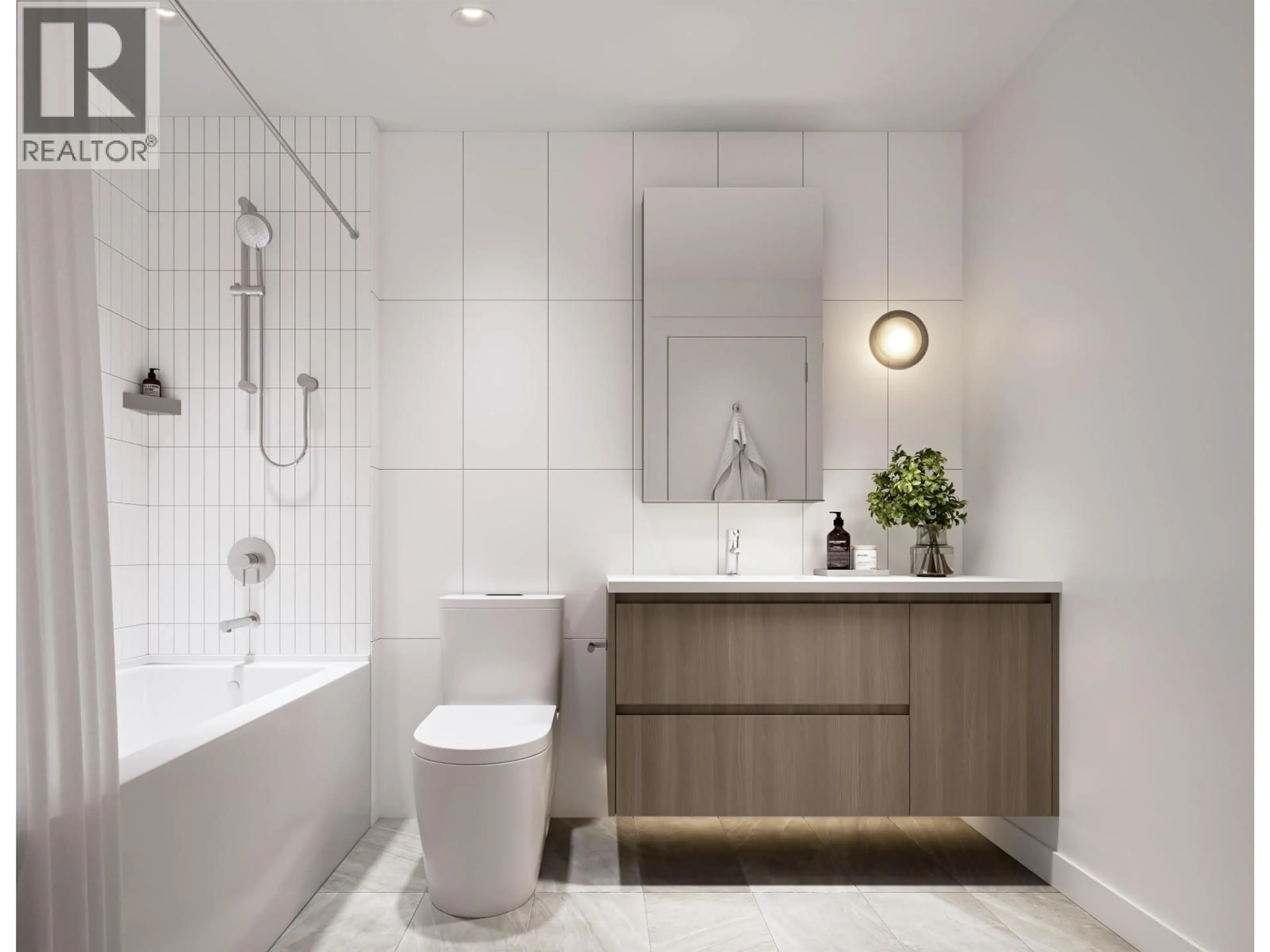 Contemporary bathroom, ceramic/tile floor for 201 - 585 KEMSLEY AVENUE, Coquitlam British Columbia V3J3Z2