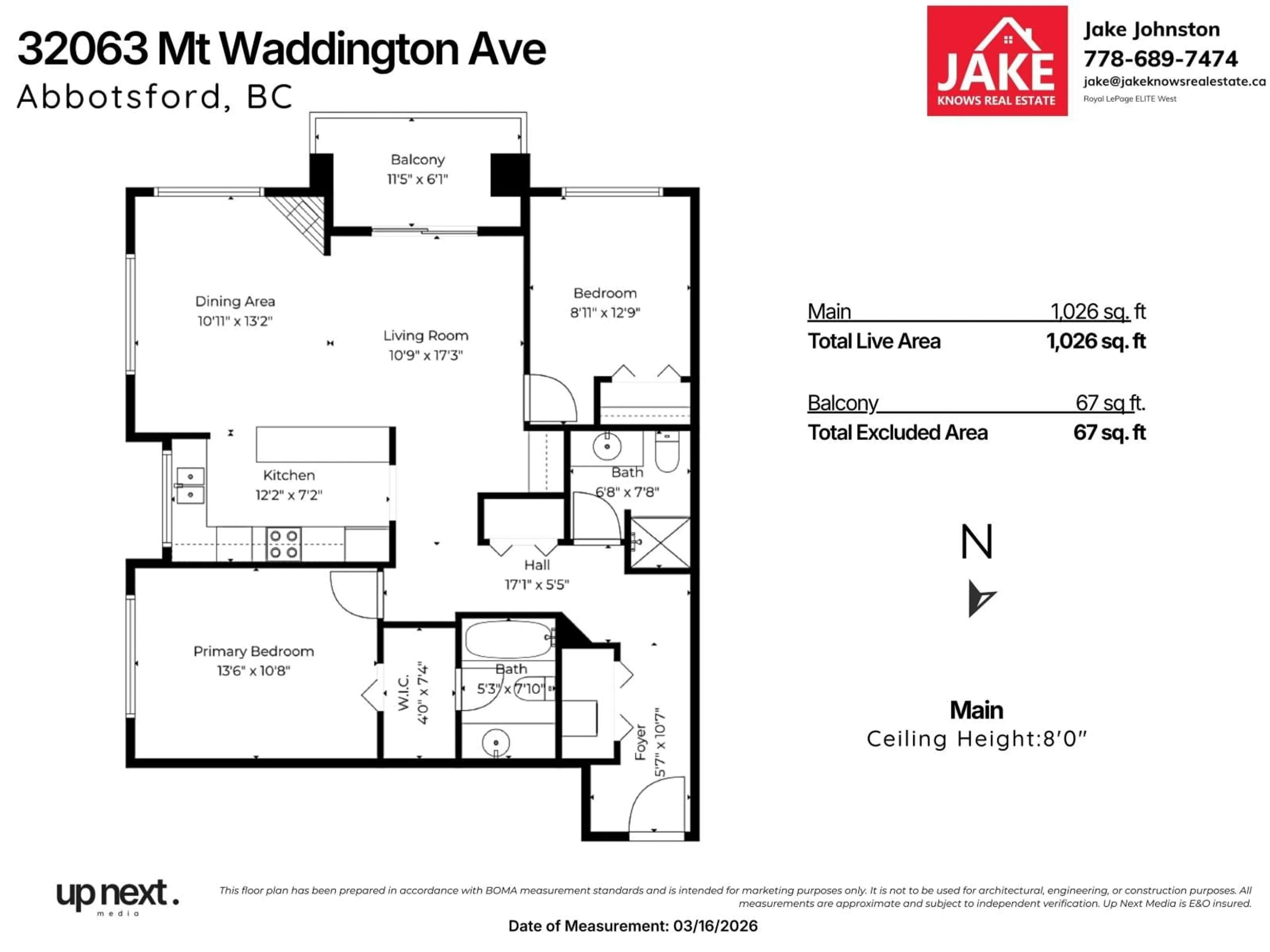 Floor plan for 202 - 32063 MT WADDINGTON AVENUE, Abbotsford British Columbia V2T2E7