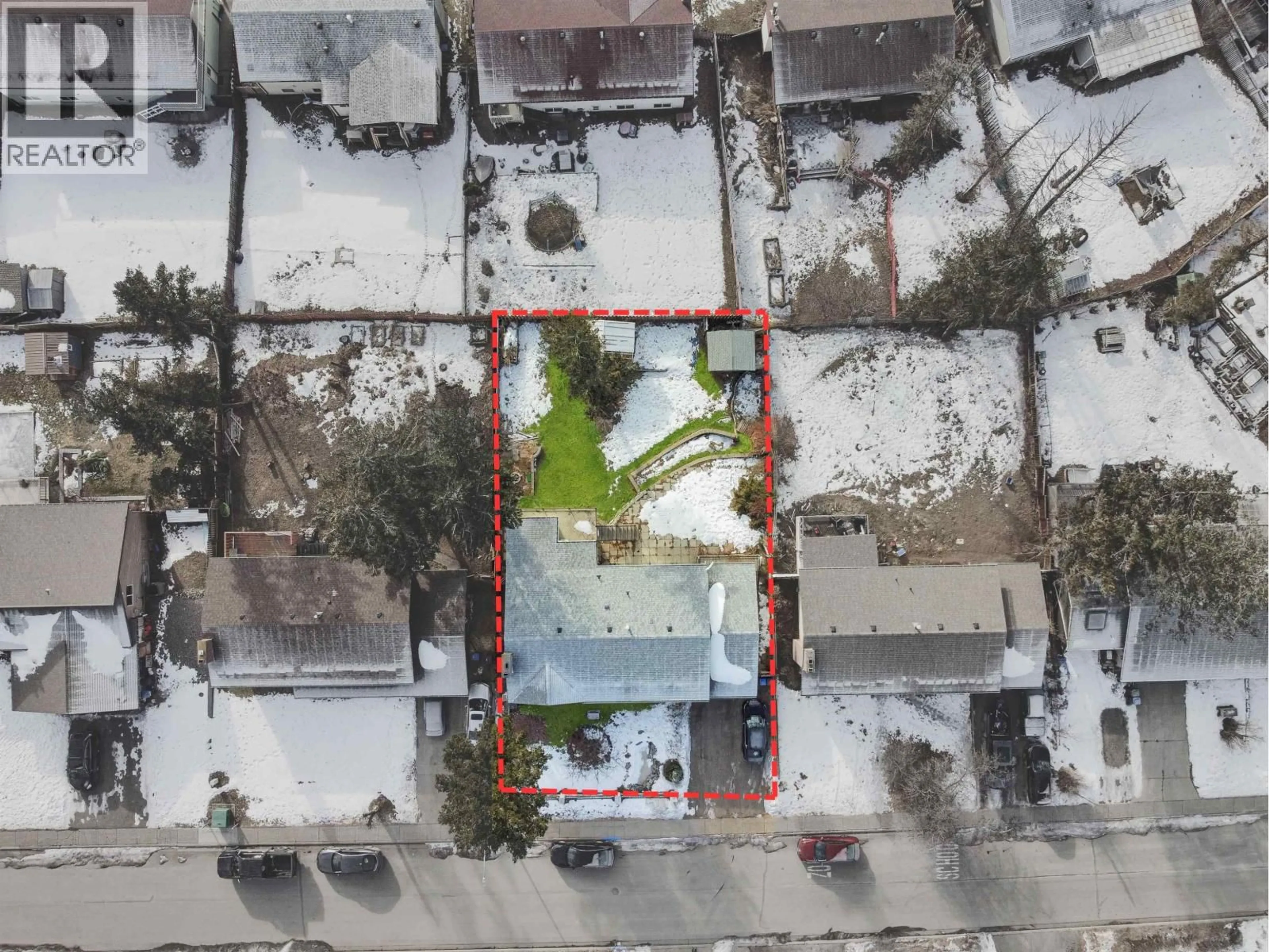 A pic from outside/outdoor area/front of a property/back of a property/a pic from drone, street for 1235 MOON AVENUE, Williams Lake British Columbia V2G4C1