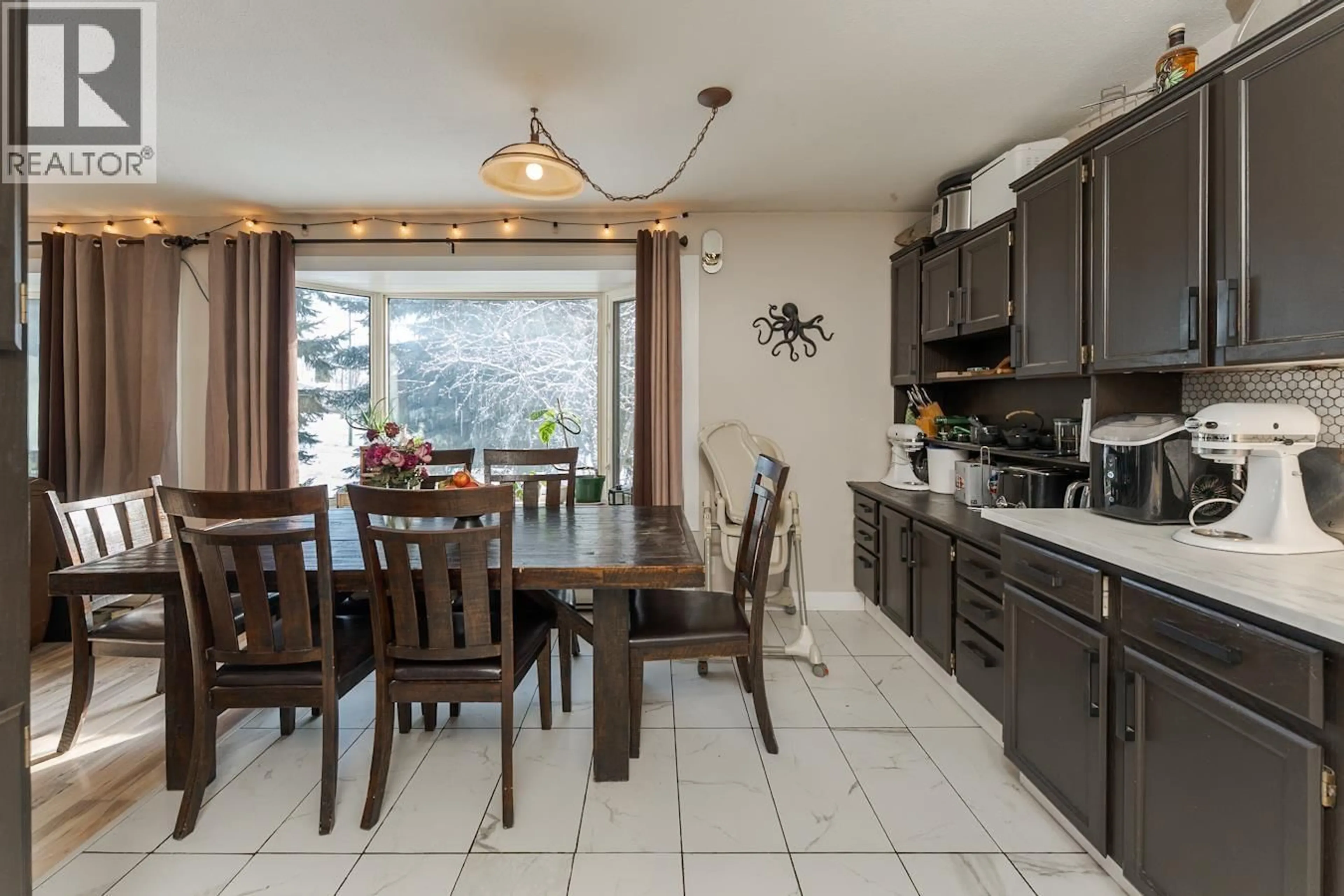 Open concept kitchen, ceramic/tile floor for 239 FERN CRESCENT, Prince George British Columbia V2N1J5