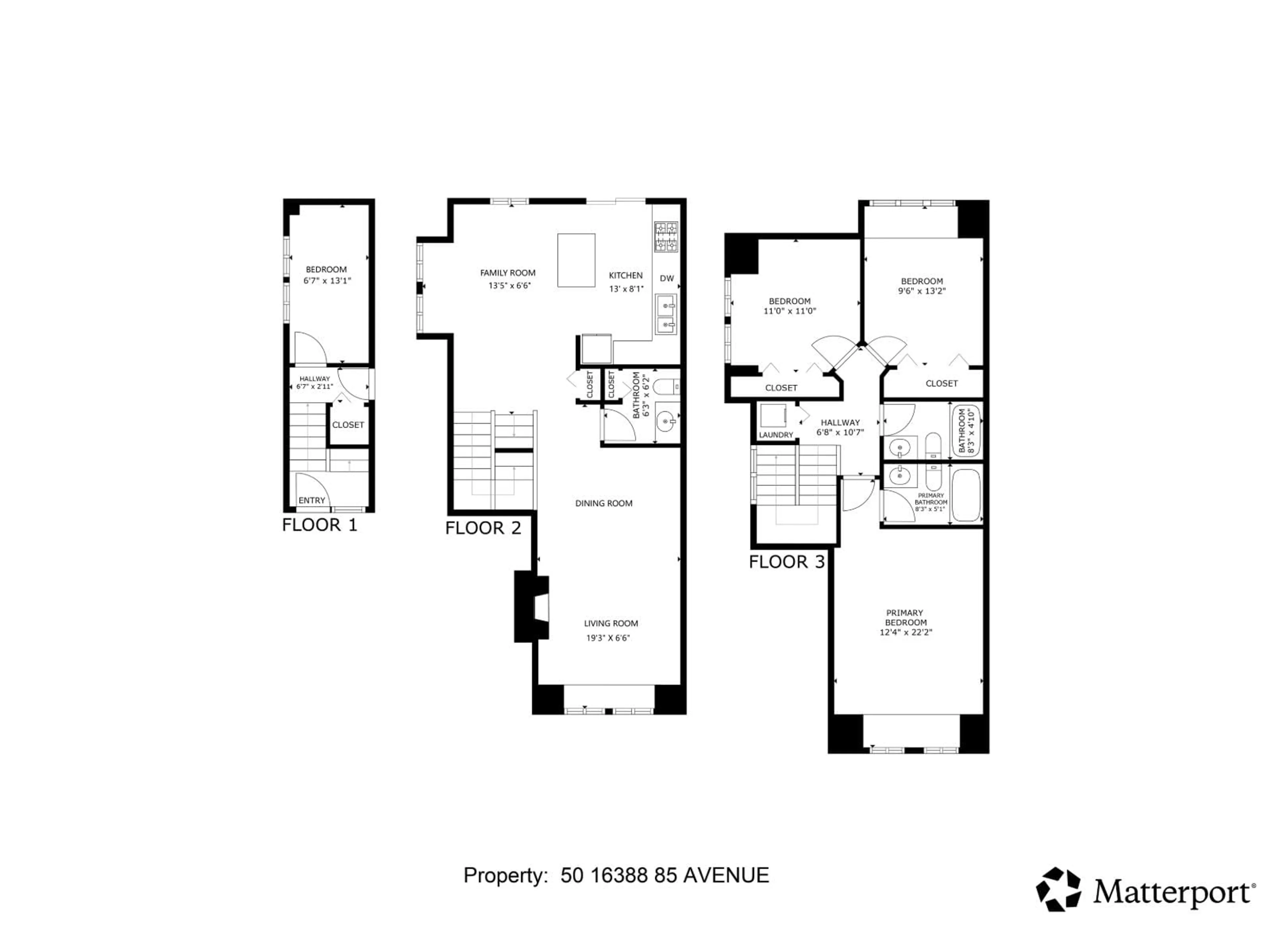 Floor plan for 50 - 16388 85 AVENUE, Surrey British Columbia V4N5G2