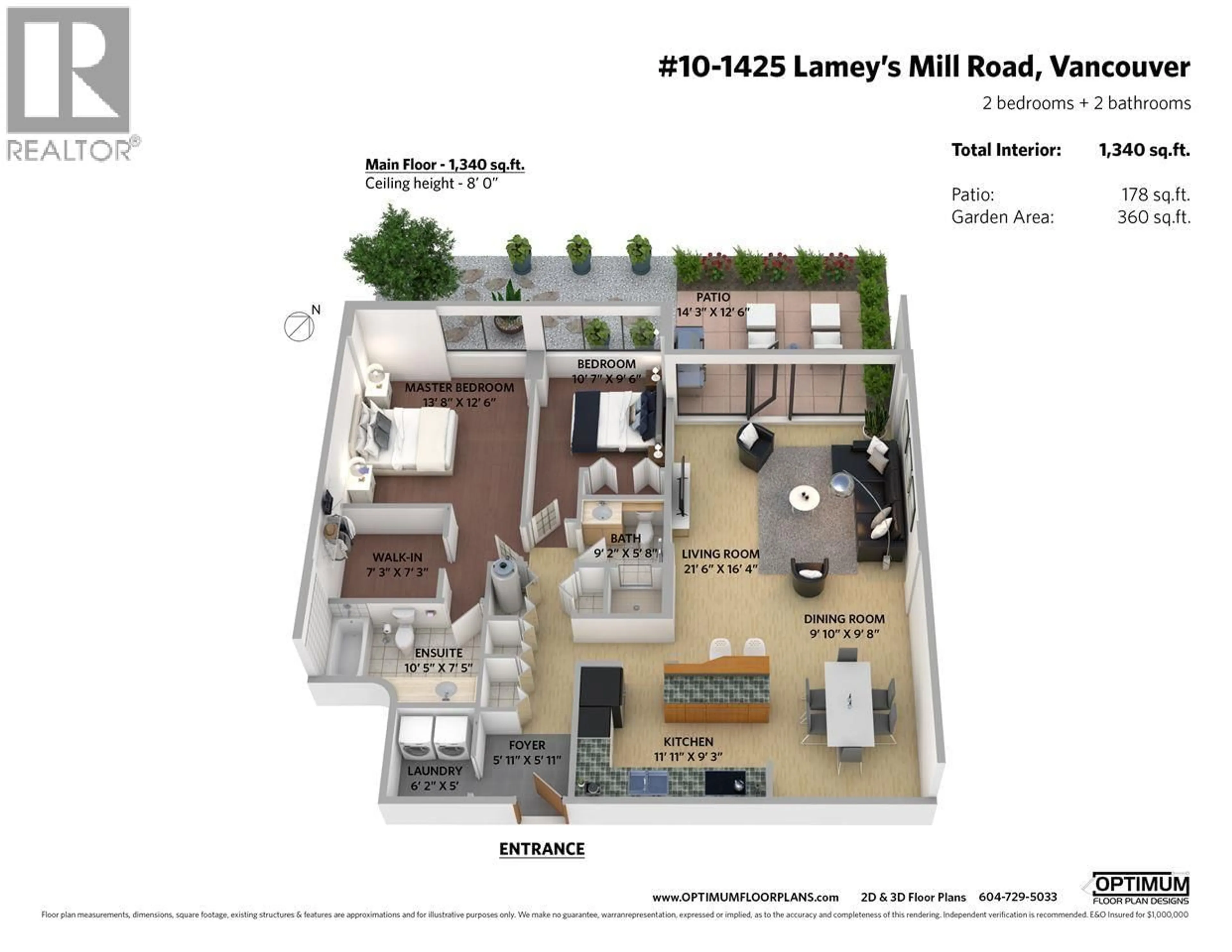 Floor plan for 10 - 1425 LAMEY'S MILL ROAD, Vancouver British Columbia V6H3W2