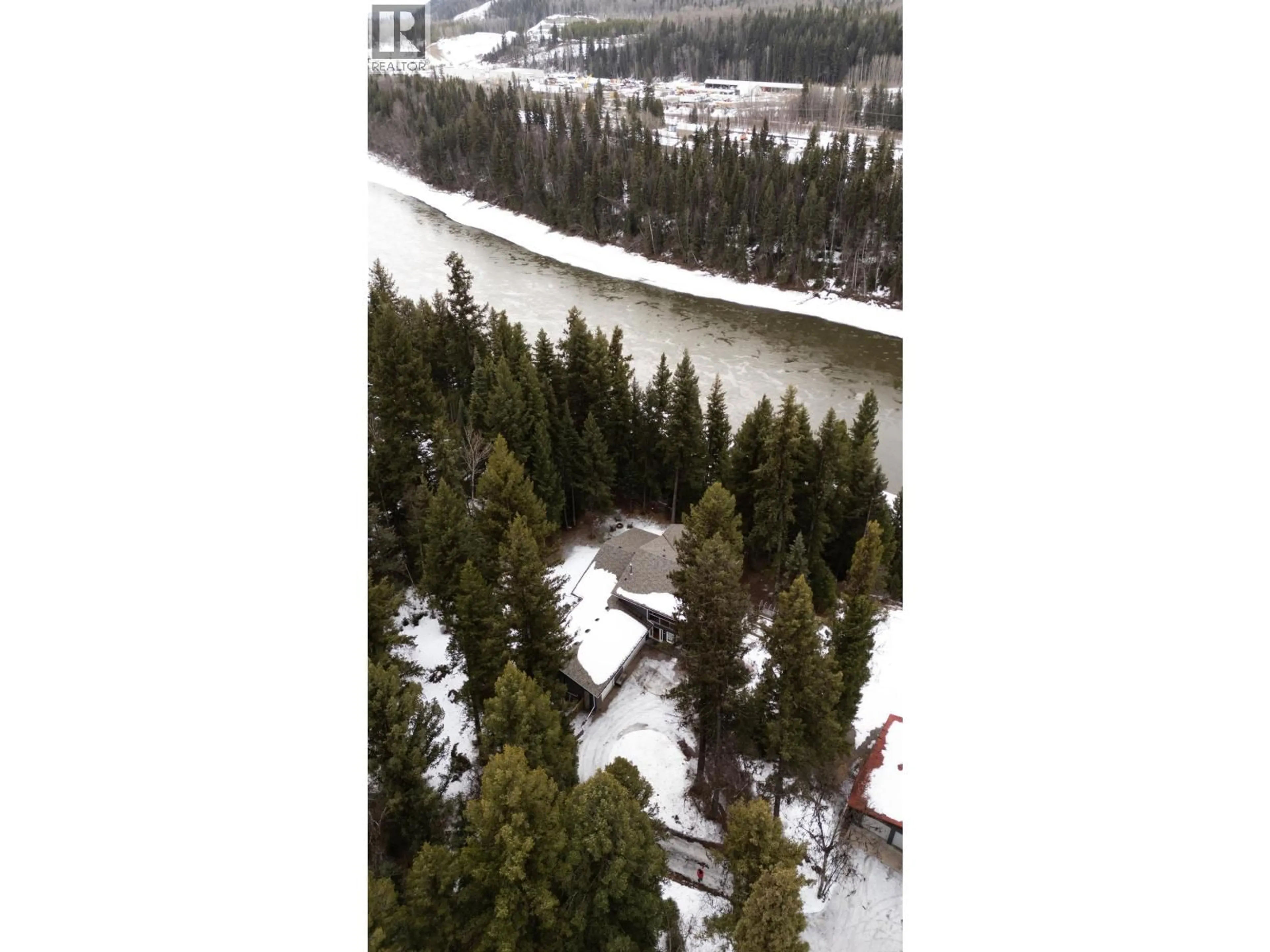 A pic from outside/outdoor area/front of a property/back of a property/a pic from drone, forest/trees view for 6201 BENCH DRIVE, Prince George British Columbia V2K4Y9