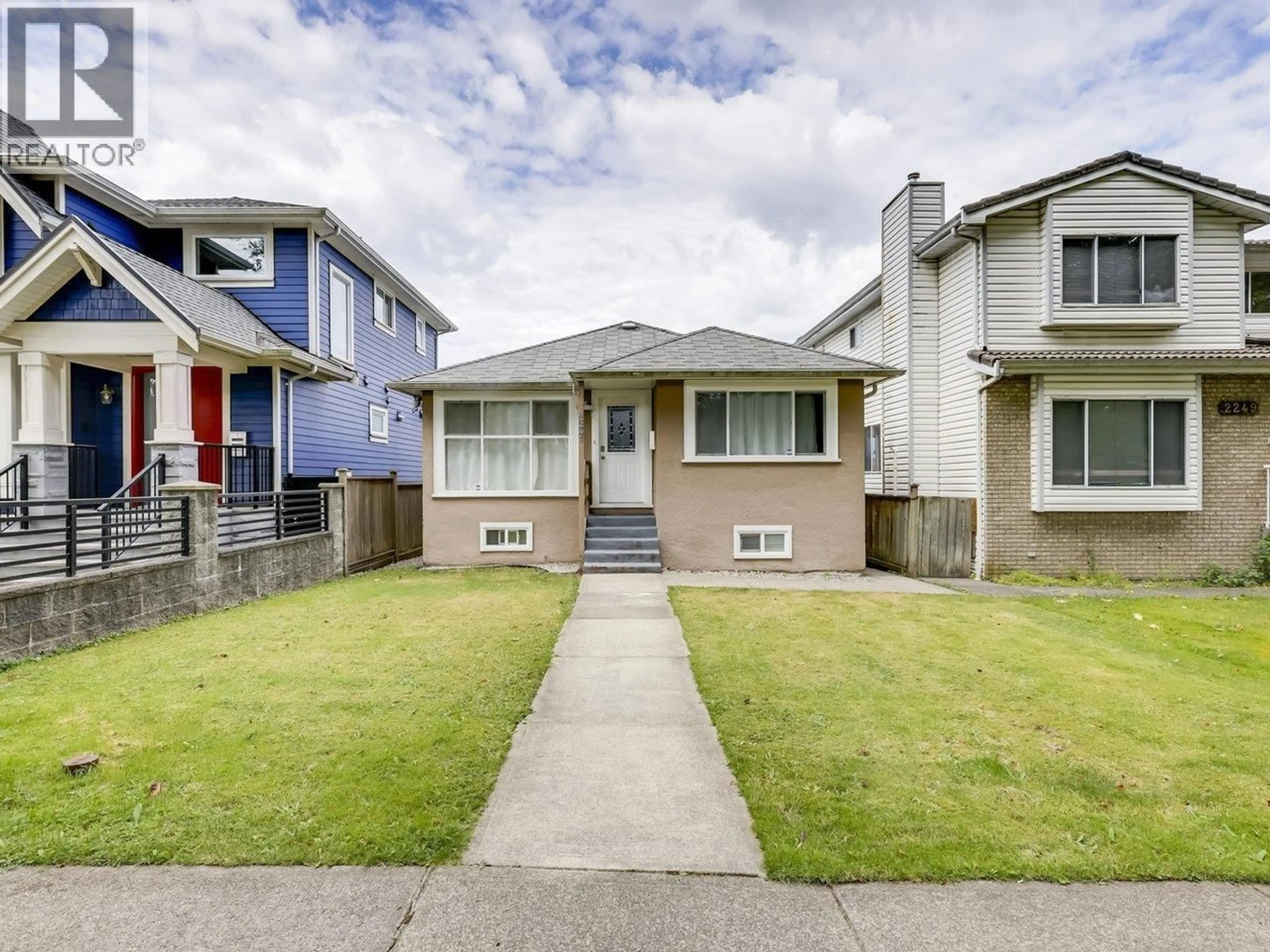 Home with vinyl exterior material, street for 2241 43RD AVENUE, Vancouver British Columbia V5P1M8