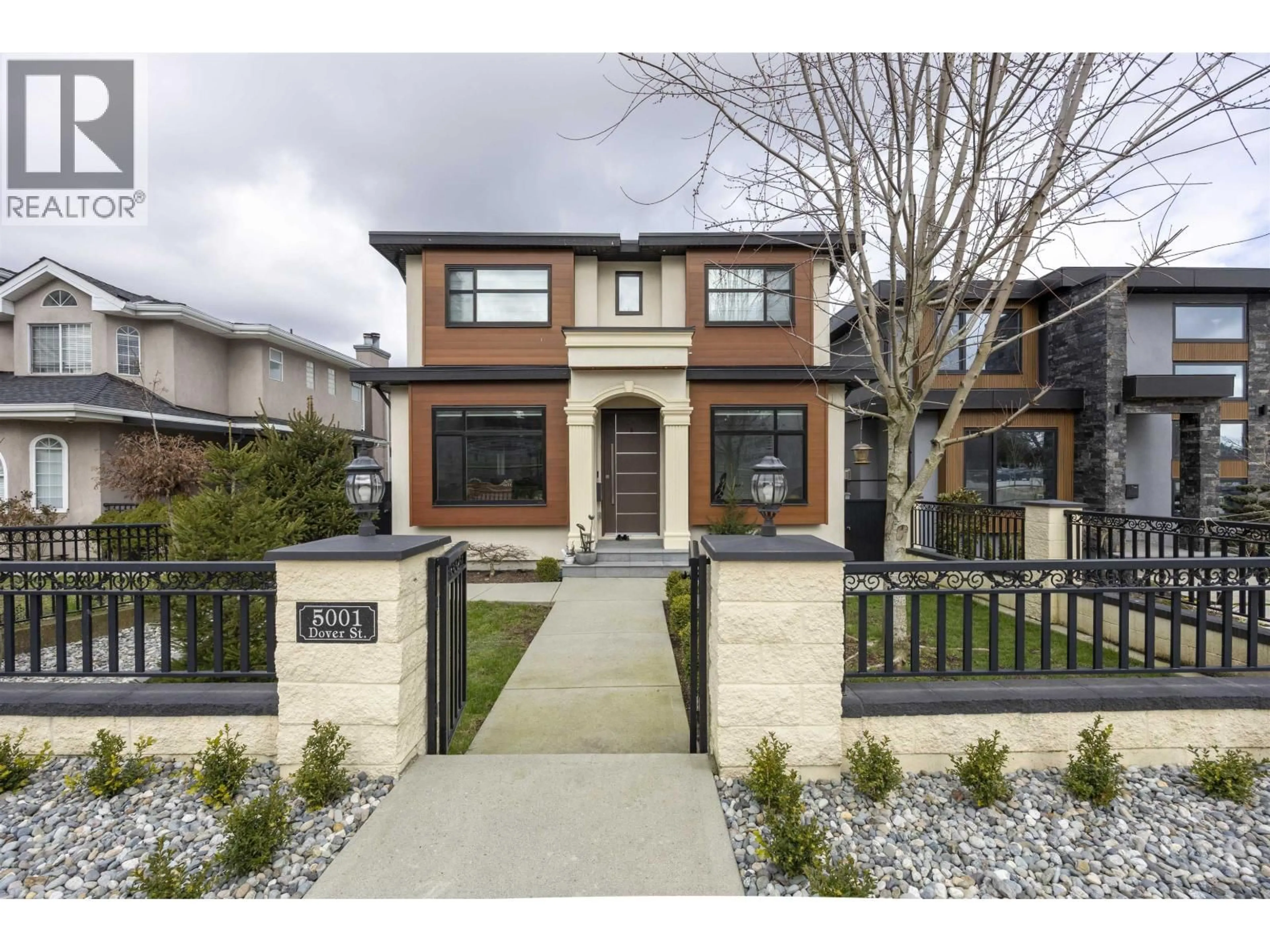 Home with brick exterior material, street for 5001 DOVER STREET, Burnaby British Columbia V5H1R4