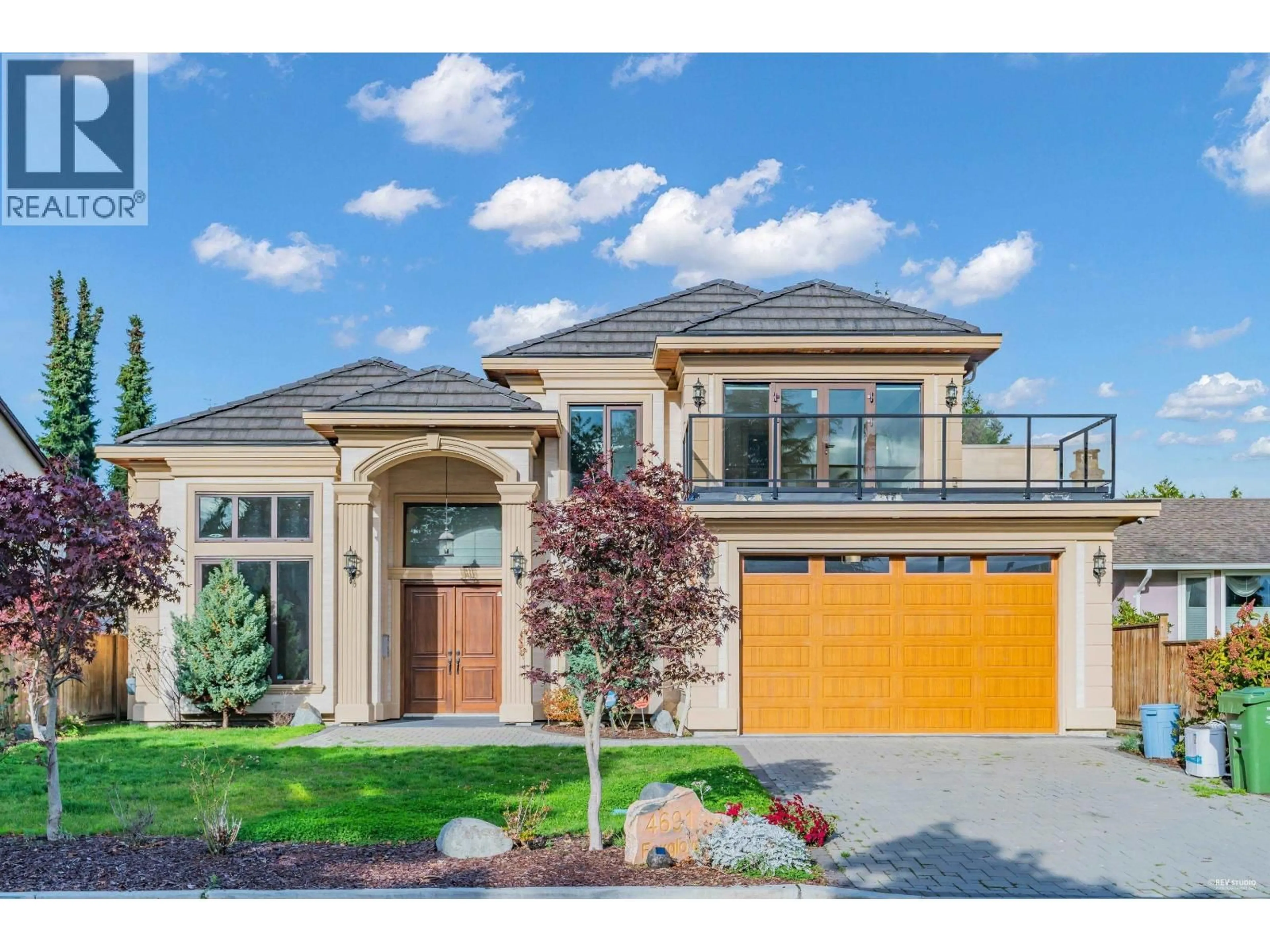 Home with brick exterior material, street for 4691 FOXGLOVE CRESCENT, Richmond British Columbia V7C2K4