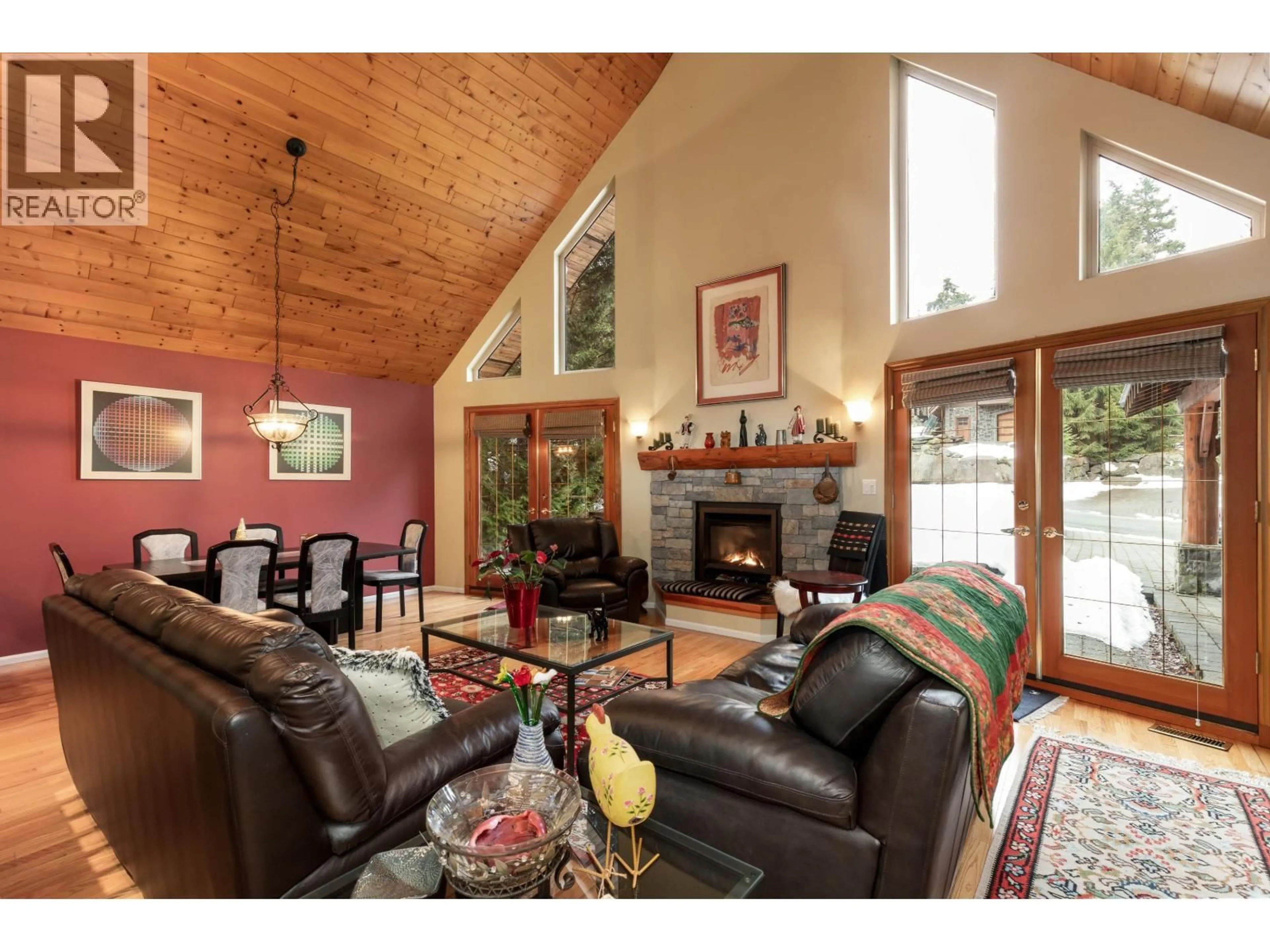 Living room with furniture, wood/laminate floor for 2813 CLIFFTOP LANE, Whistler British Columbia V8E0A8