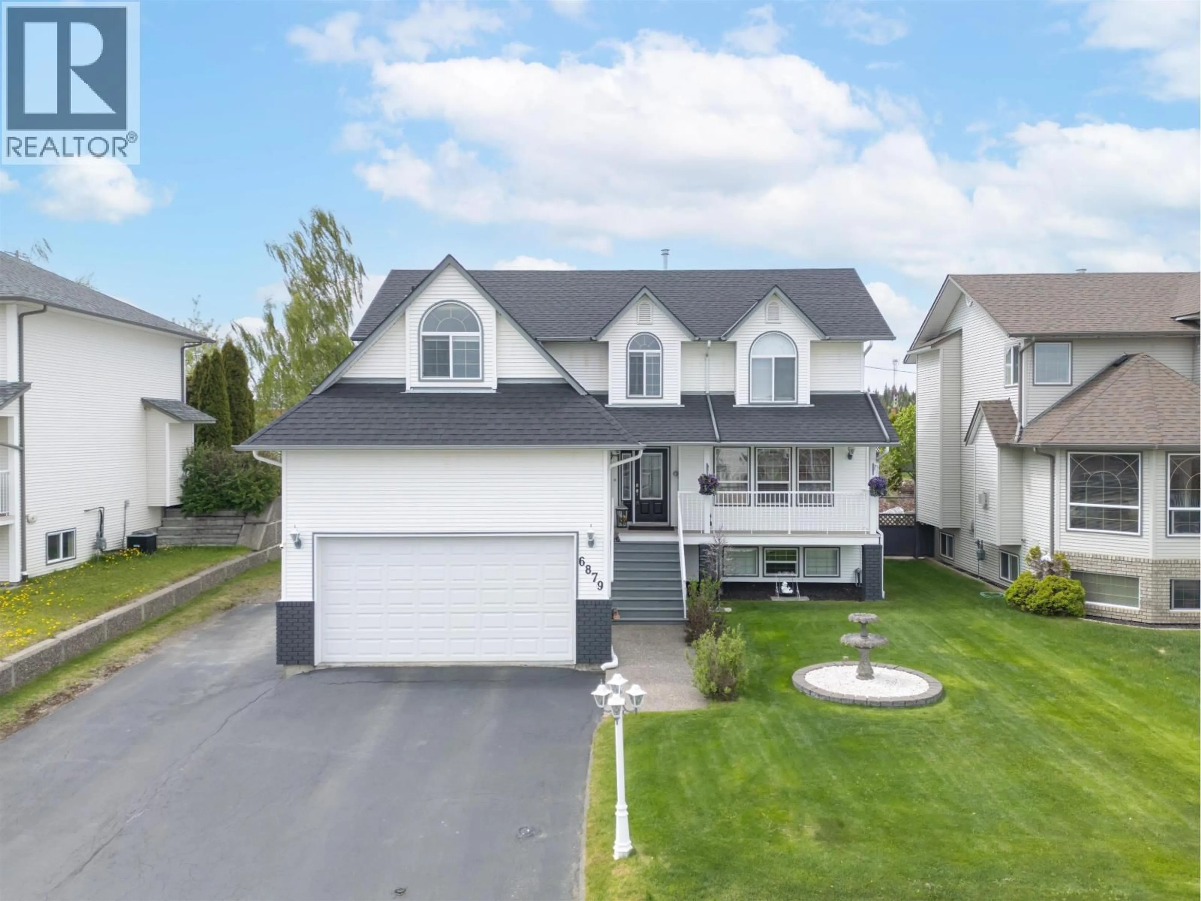 A pic from outside/outdoor area/front of a property/back of a property/a pic from drone, street for 6879 WESTMOUNT DRIVE, Prince George British Columbia V2N6R5