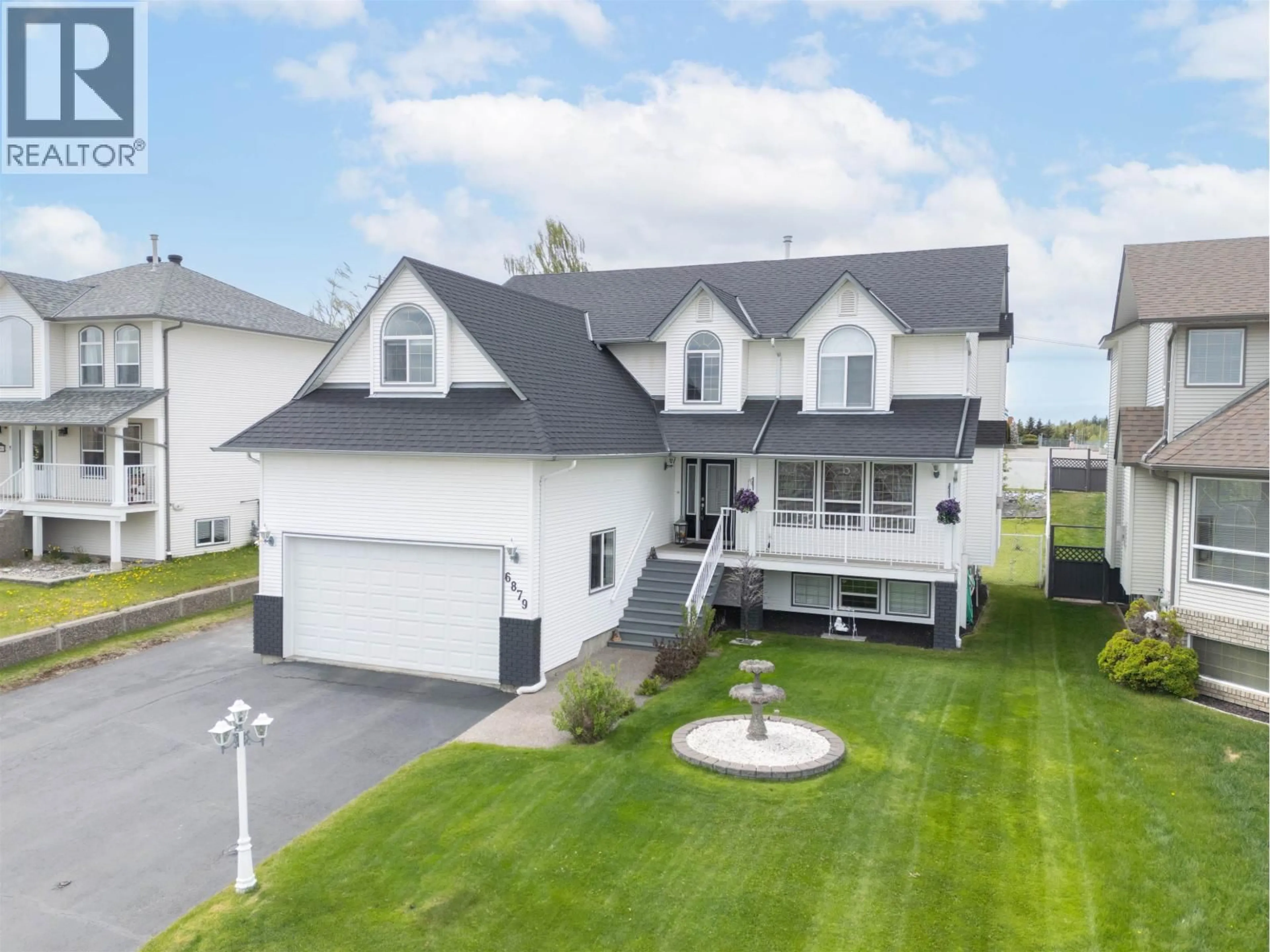 A pic from outside/outdoor area/front of a property/back of a property/a pic from drone, street for 6879 WESTMOUNT DRIVE, Prince George British Columbia V2N6R5