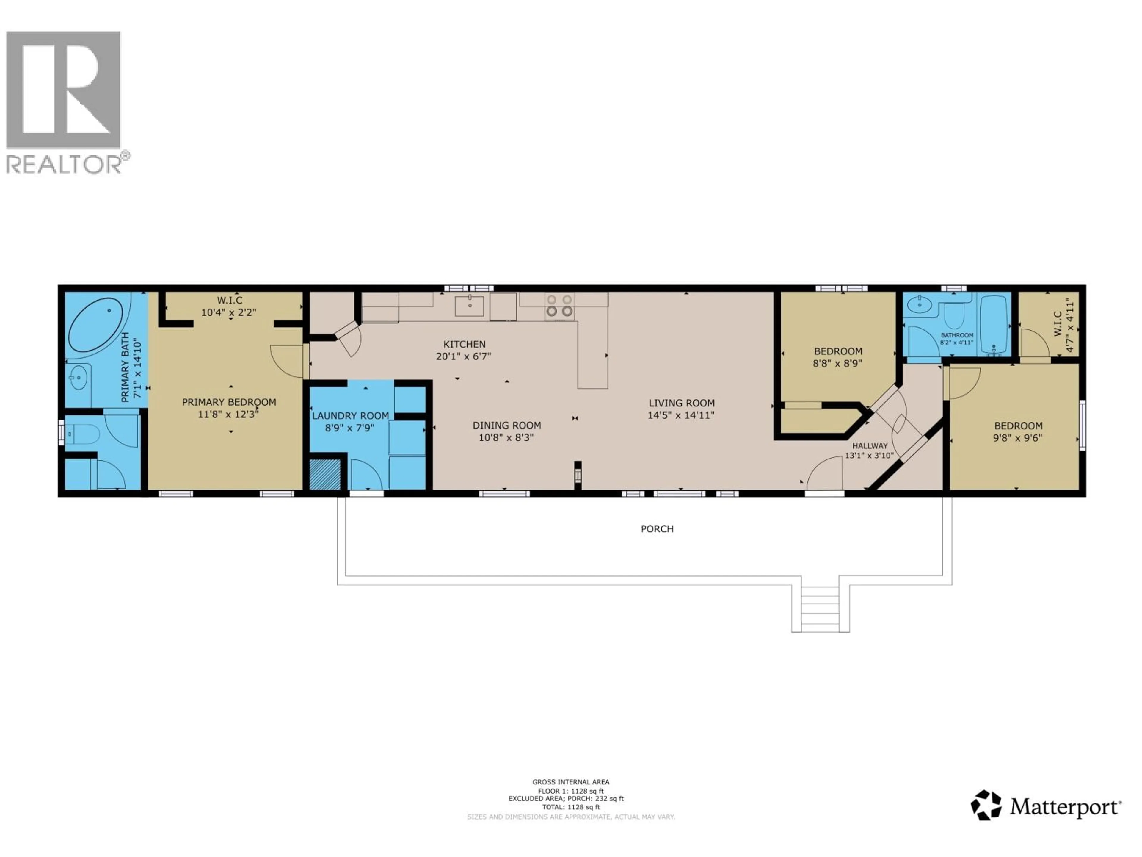 Floor plan for 57 - 7414 FOREST LAWN STREET, Fort St. John British Columbia V1J8B7