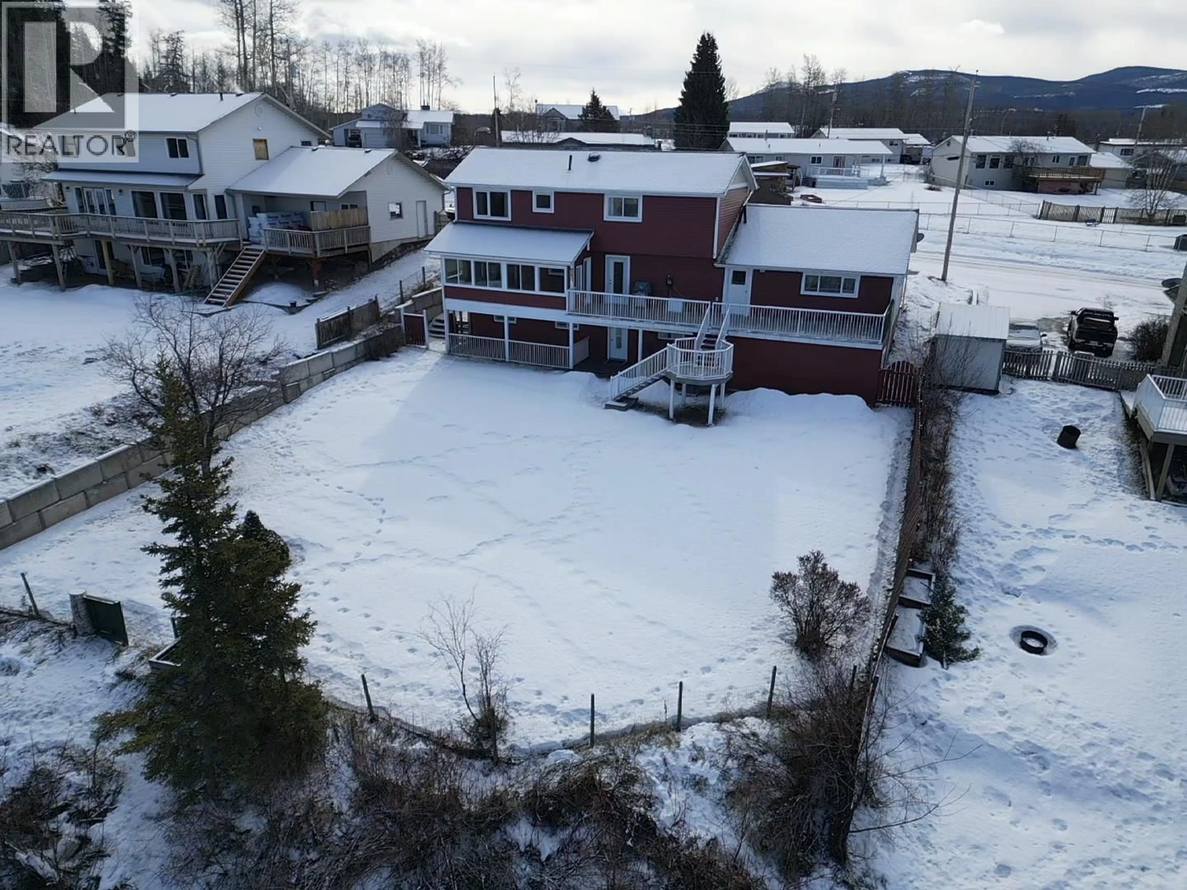 A pic from outside/outdoor area/front of a property/back of a property/a pic from drone, unknown for 521 SIMON FRASER AVENUE, Fraser Lake British Columbia V0J1S0