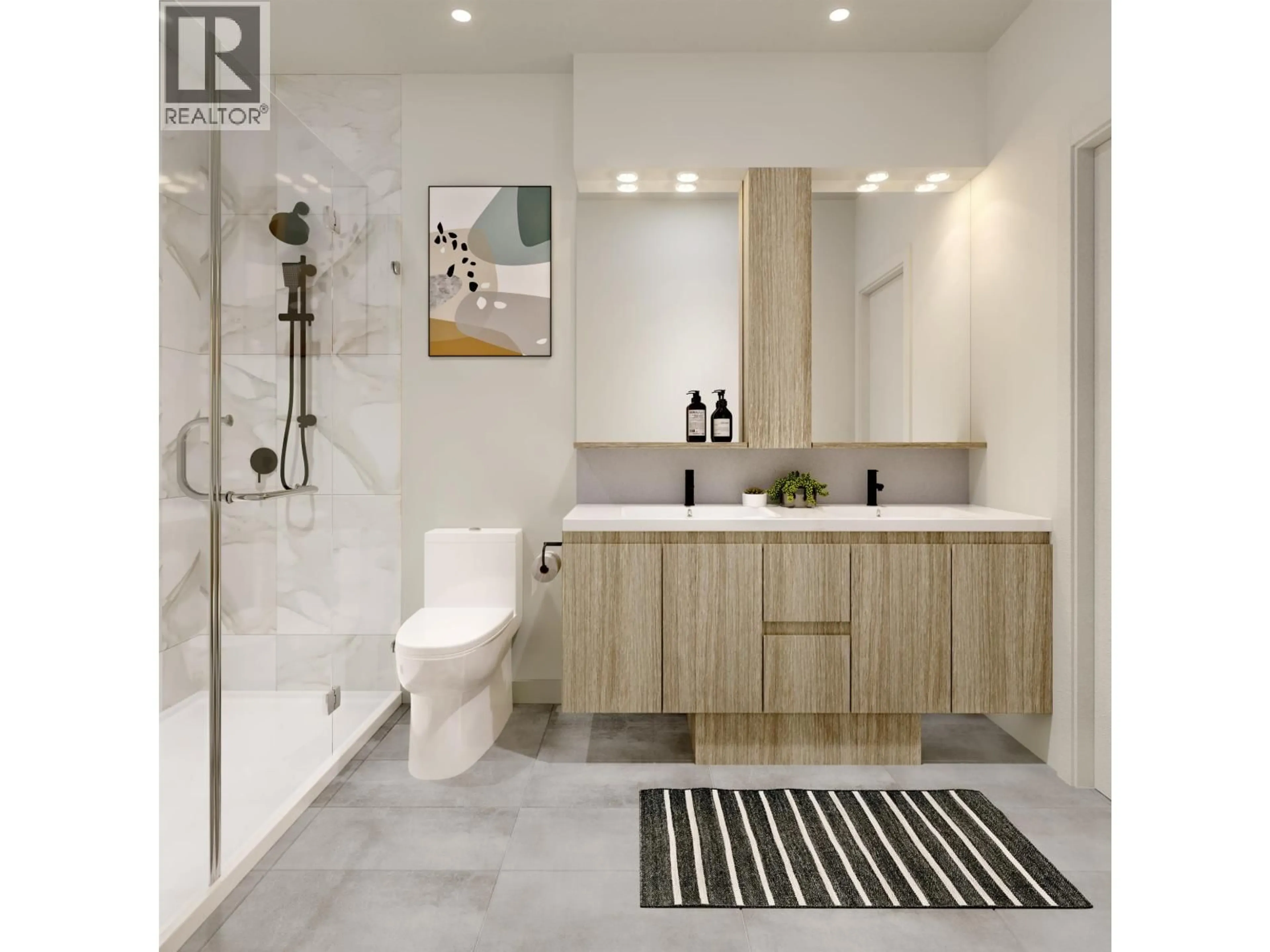 Contemporary bathroom, ceramic/tile floor for 414 - 599 DANSEY AVENUE, Coquitlam British Columbia V3J5S4